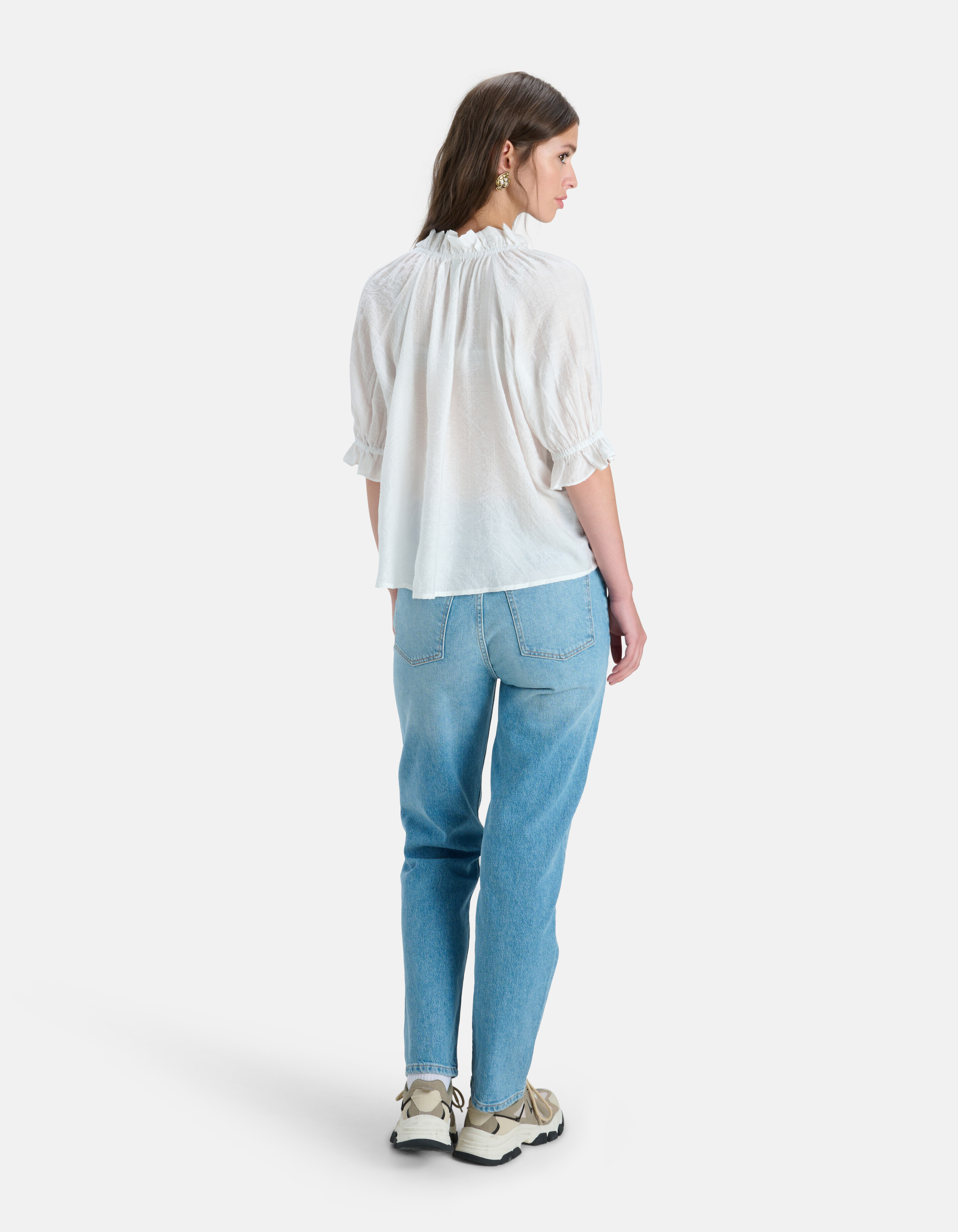 V-hals Top Wit SHOEBY WOMEN