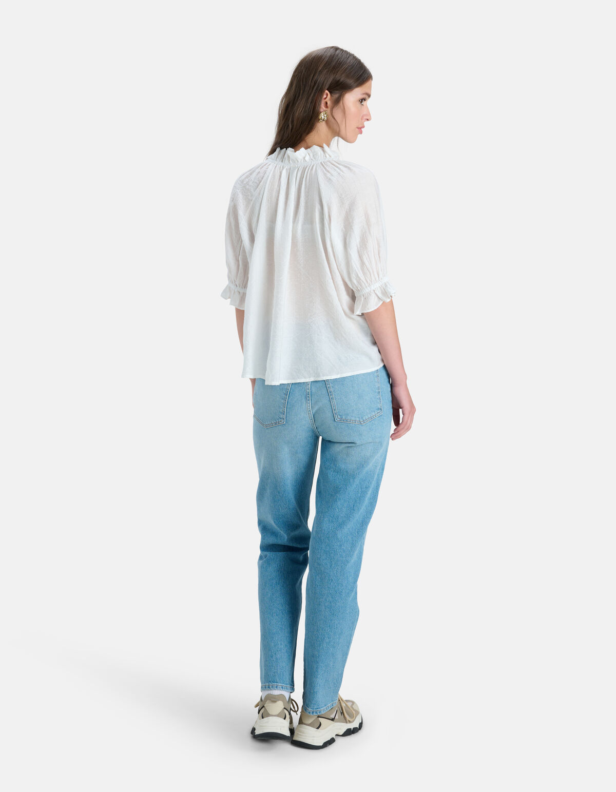 V-hals Top Wit SHOEBY WOMEN