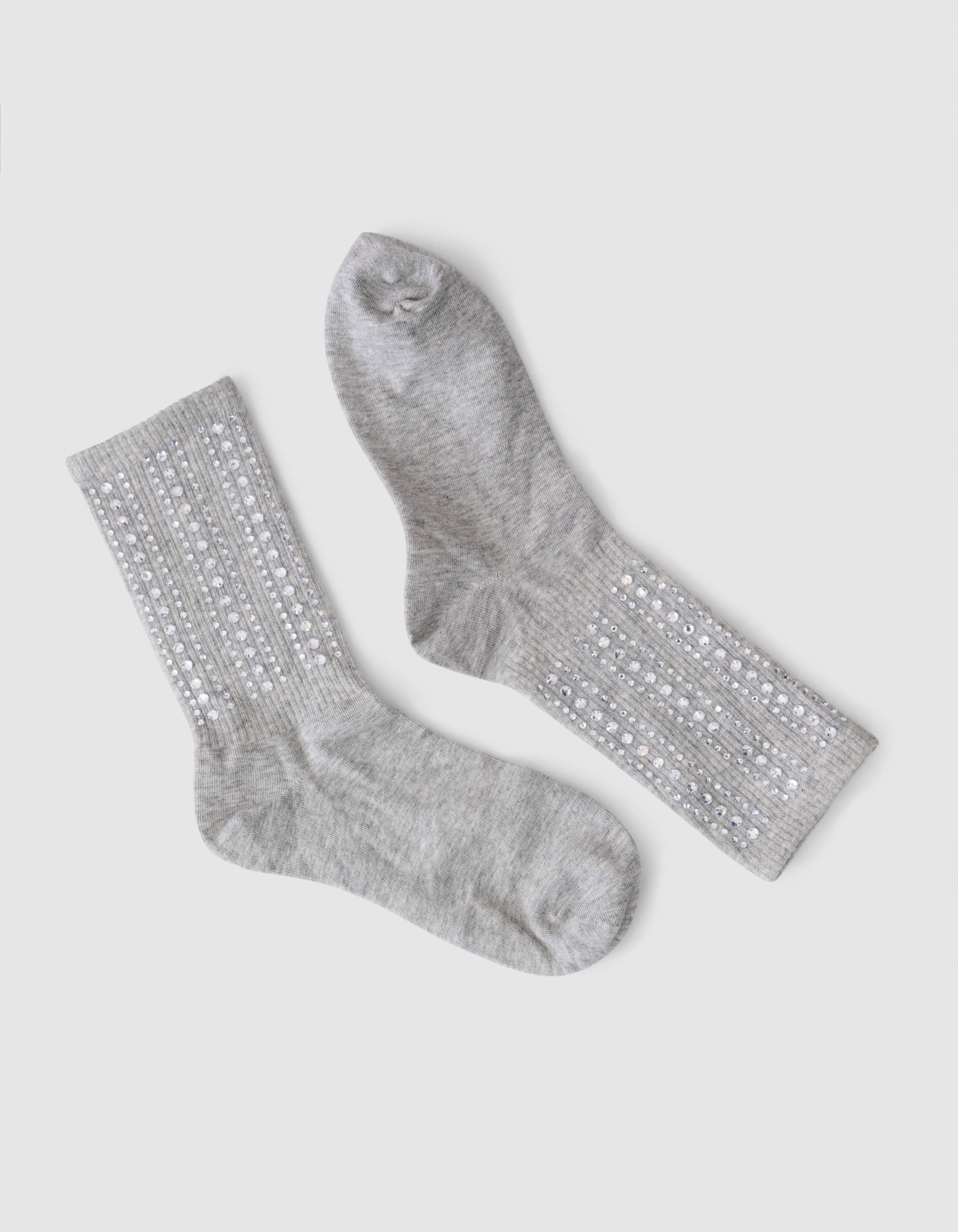 Strass Sok Lichtgrijs SHOEBY ACCESSOIRES