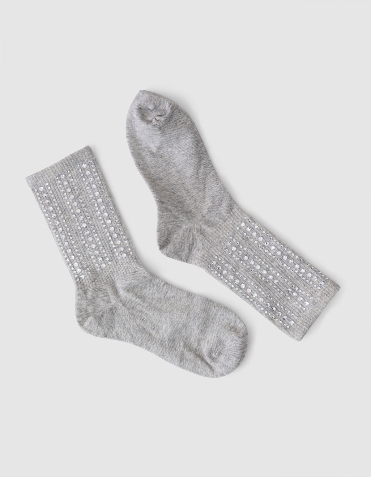 Strass Sok Lichtgrijs SHOEBY ACCESSOIRES