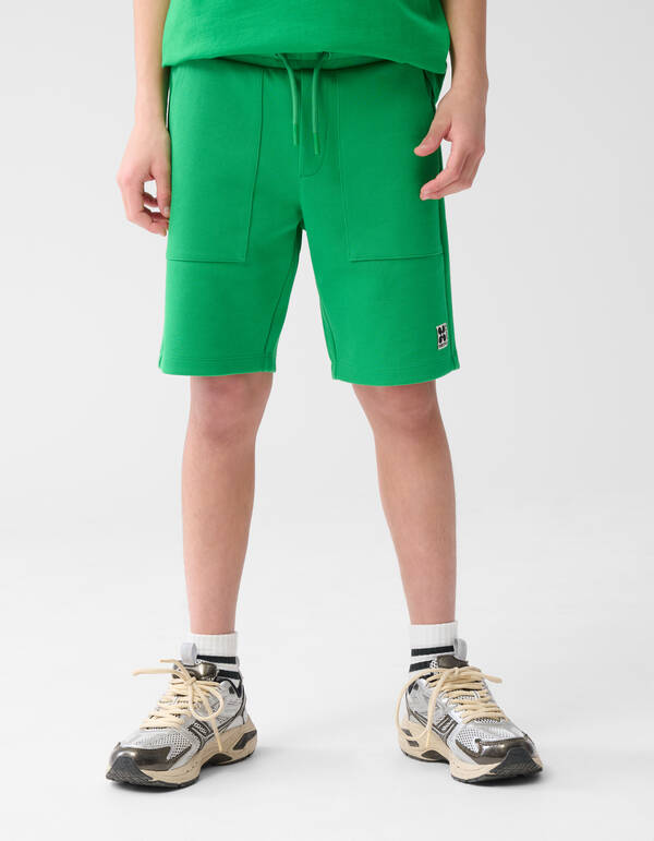 Pique Short Groen SHOEBY BOYS