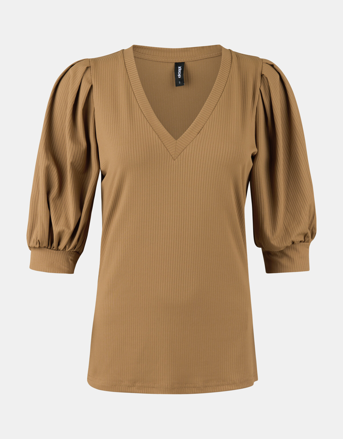 Rib Jersey V Neck T-shirt EKSEPT