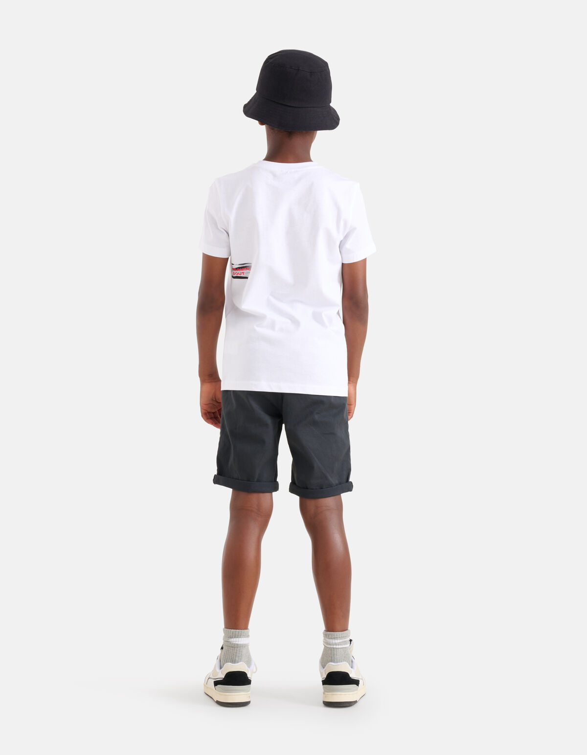 Artwork T-shirt Wit SHOEBY BOYS