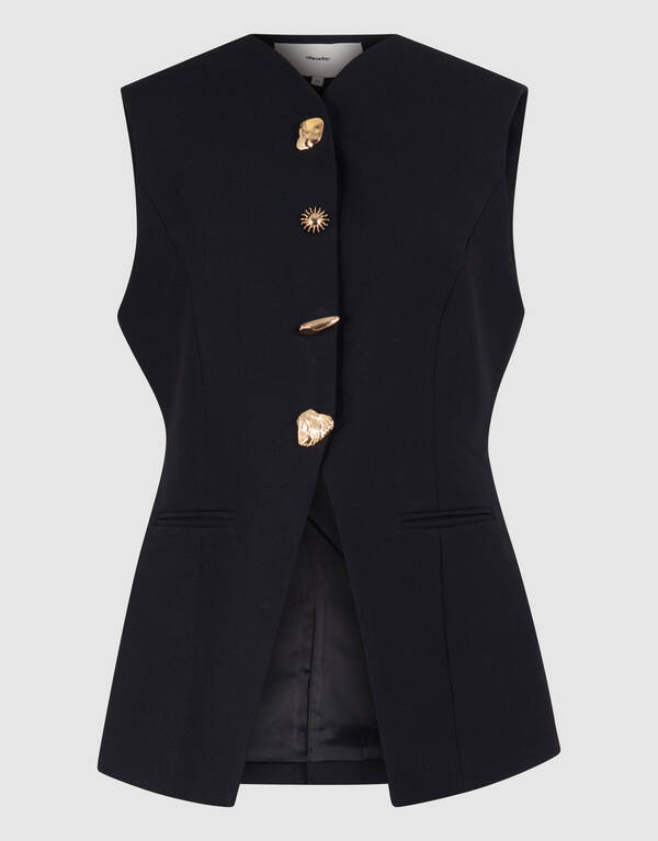 Zandloper Gilet Zwart SHOEBY WOMEN