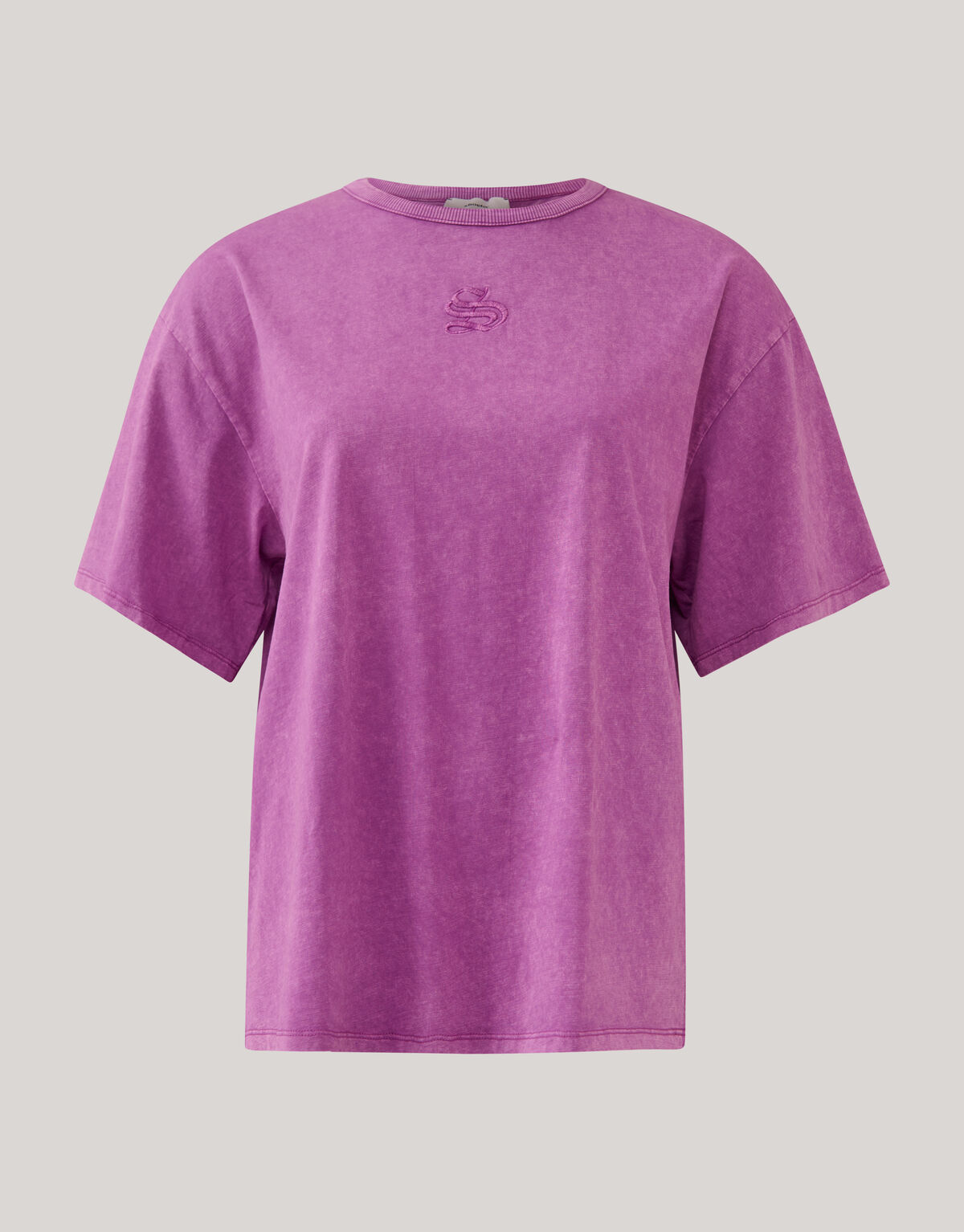 Washed Logo T-shirt Roze SHOEBY WOMEN