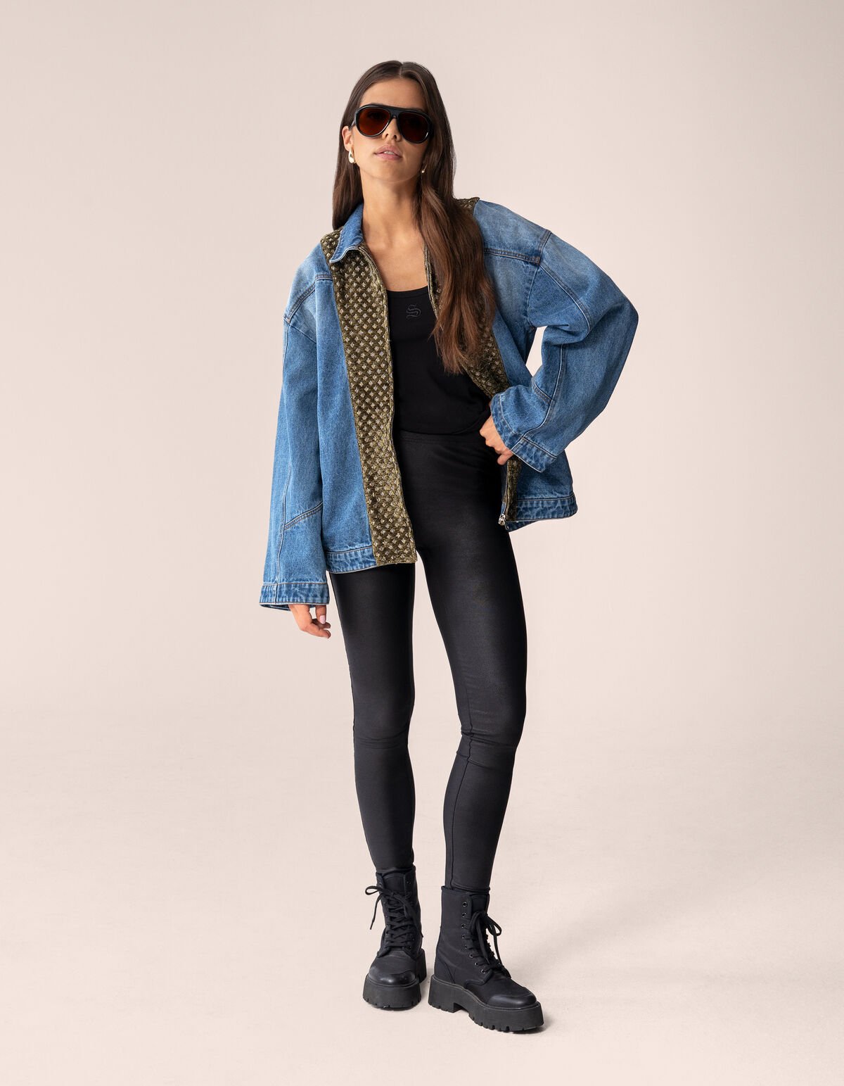 Velours Denim Jack Blauw By Mieke SHOEBY WOMEN