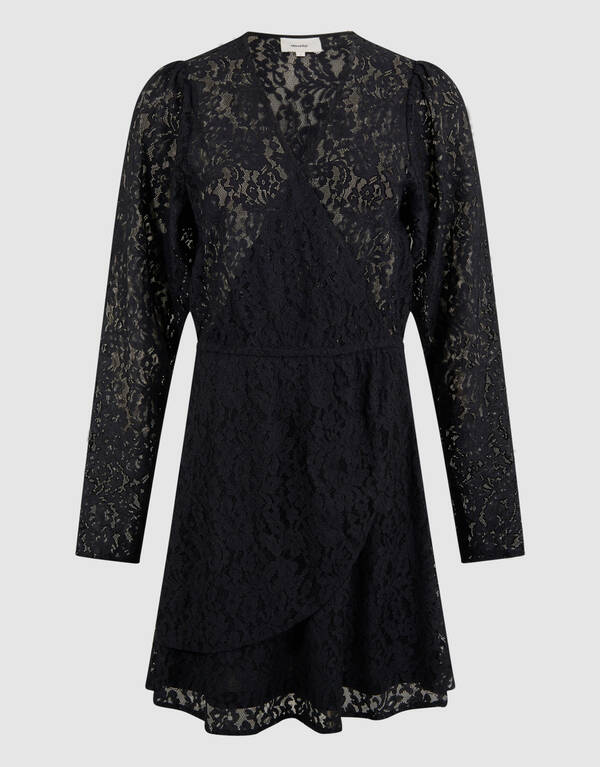 Kanten Mini Jurk Zwart SHOEBY WOMEN