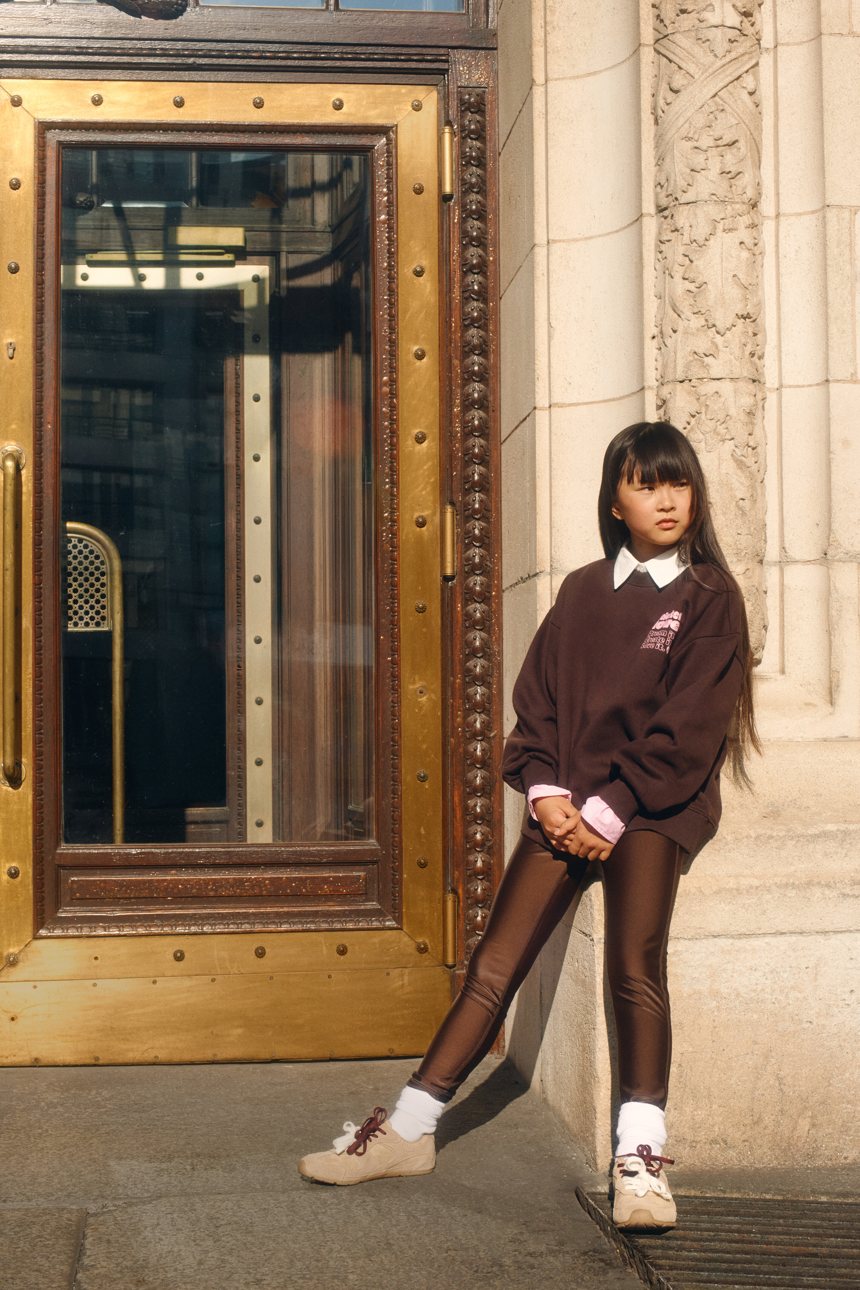 Shiny Legging Donkerbruin SHOEBY GIRLS