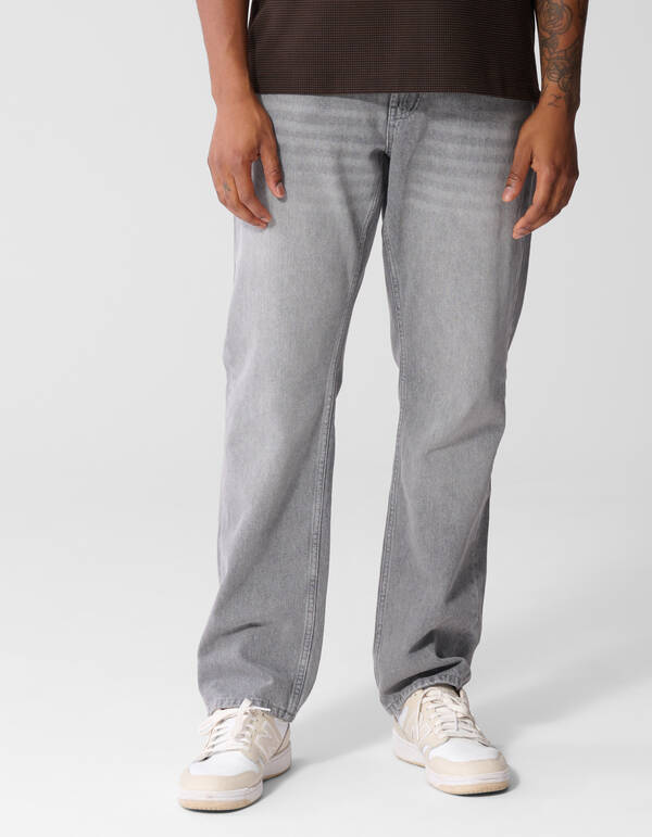 Modern Straight Fit Jeans Lichtgrijs L34 SHOEBY MEN