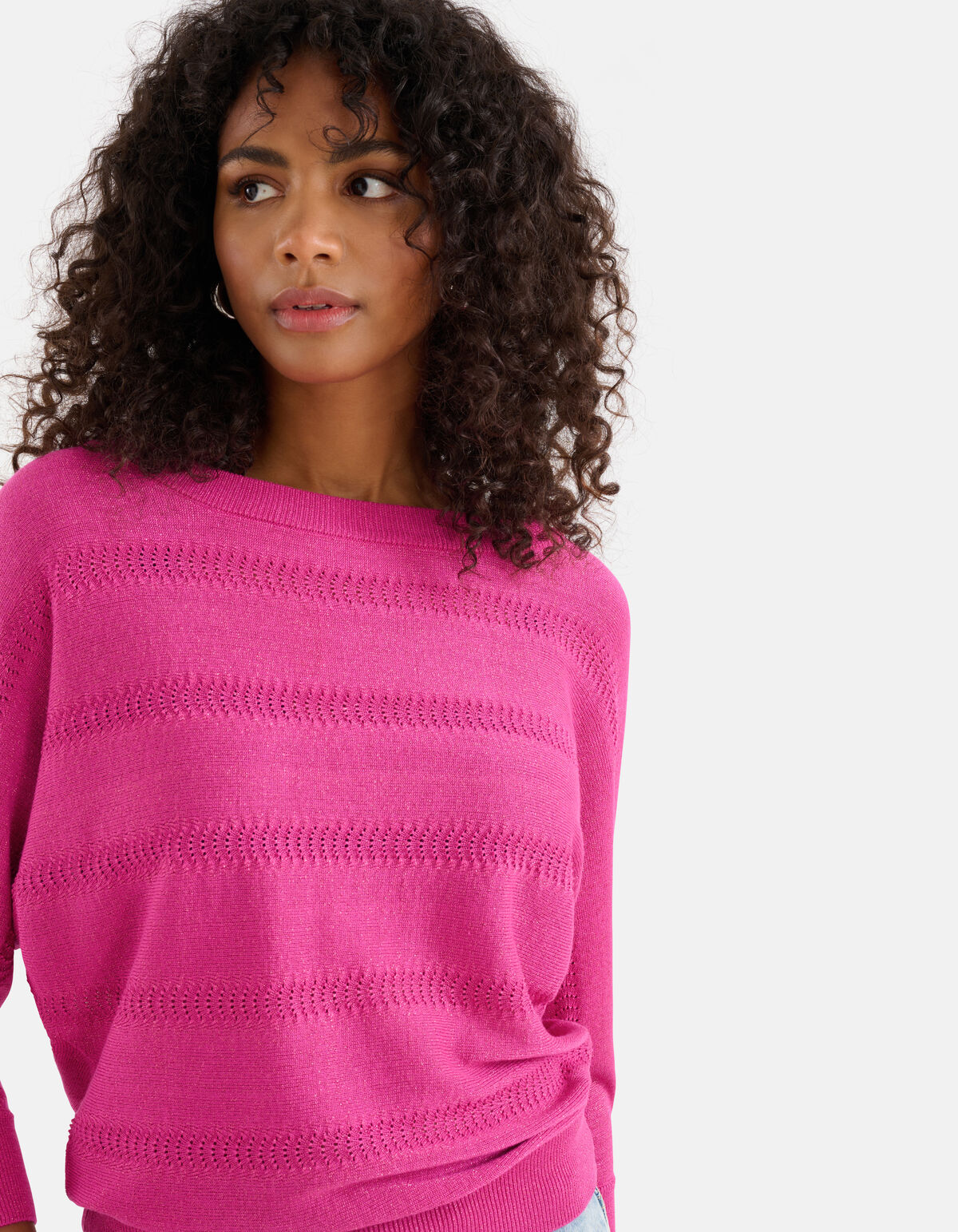 Glitter Vleermuizen Trui Roze SHOEBY WOMEN