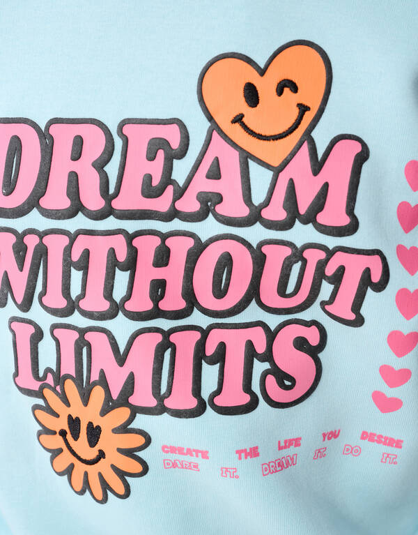 Dream Artwork Sweater Lichtblauw SHOEBY GIRLS