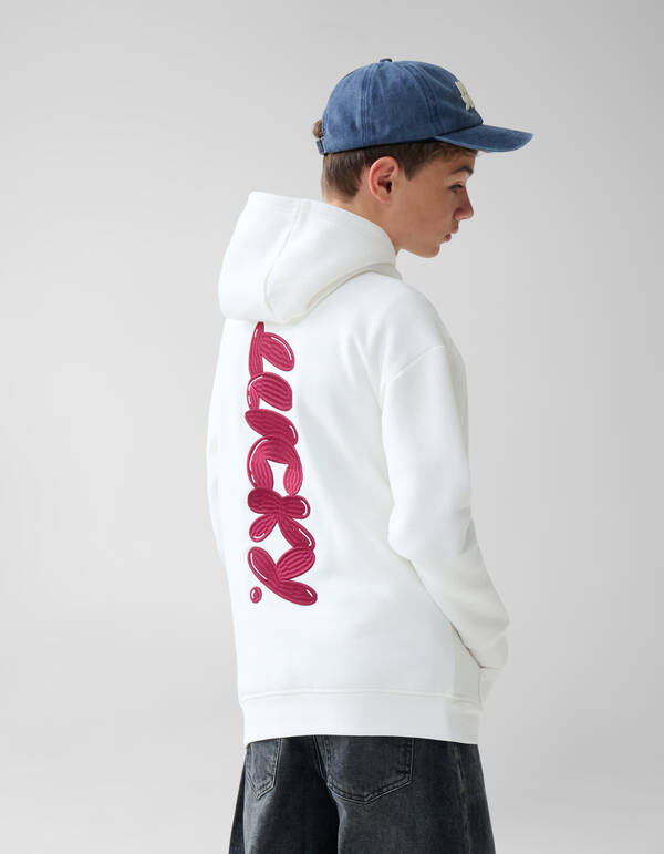 Artwork Hoodie Gebroken Wit SHOEBY BOYS