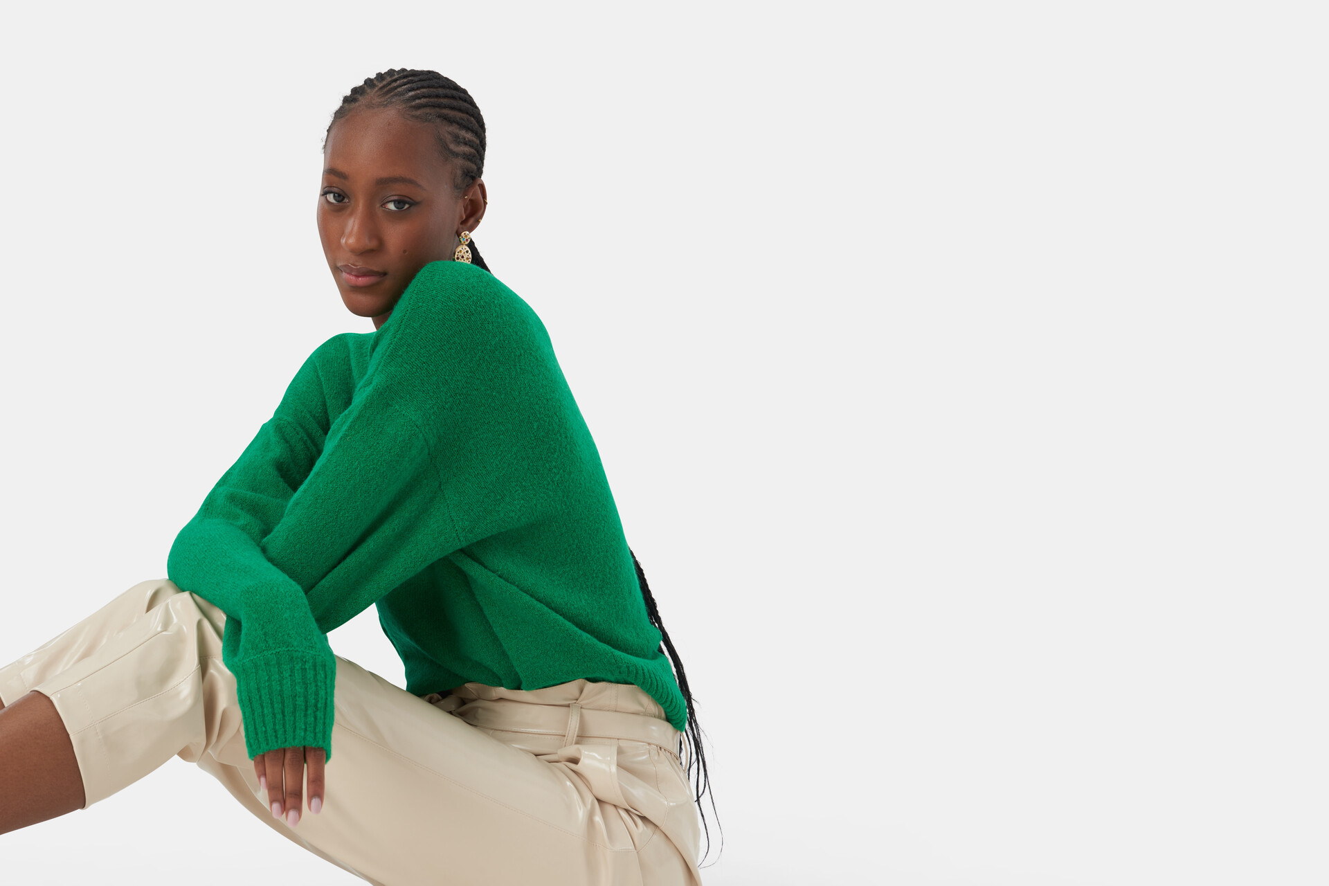 Plain Knit Pullover