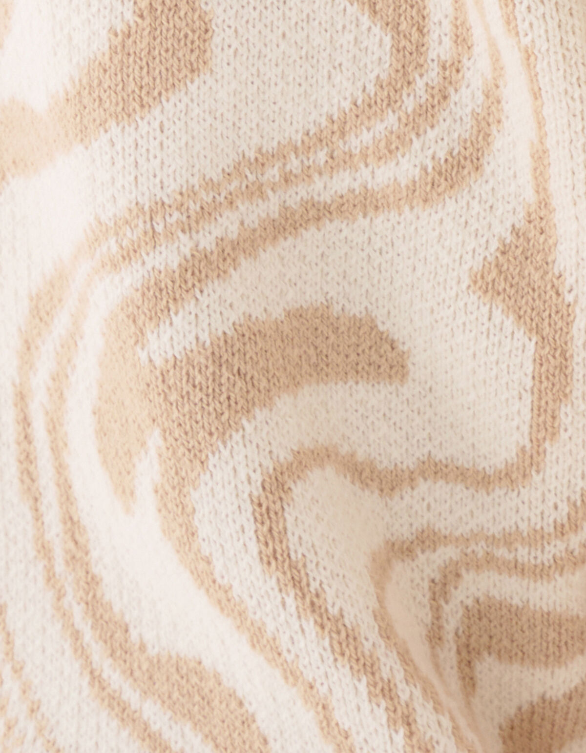 Jacquard Swirl Trui Beige SHOEBY WOMEN