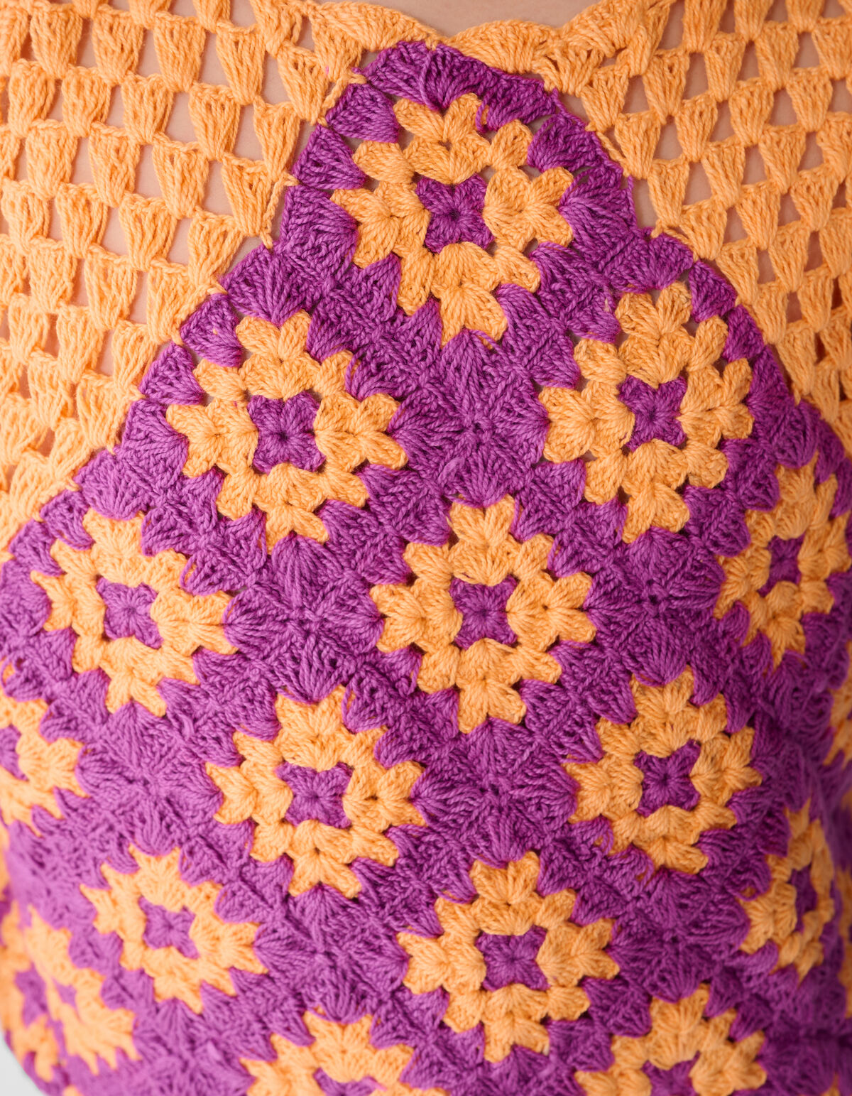 Crochet Top Oranje SHOEBY GIRLS