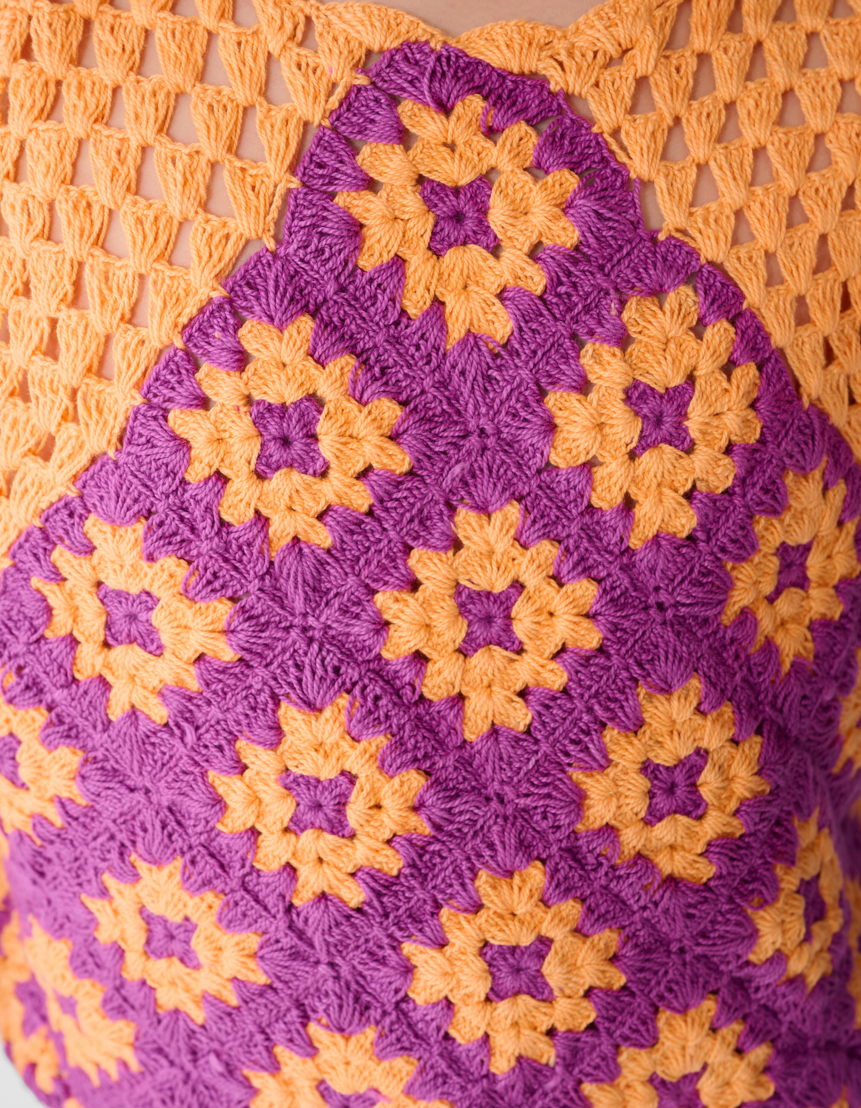Crochet Top Oranje SHOEBY GIRLS