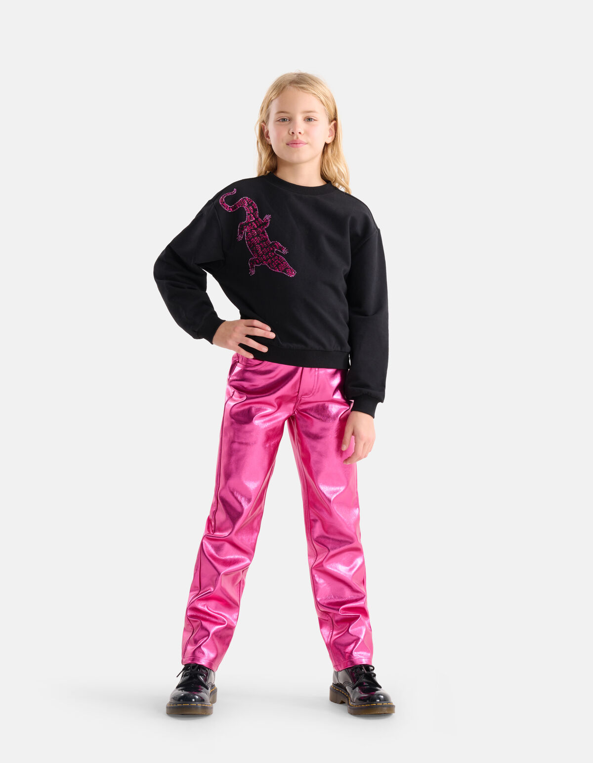 Metallic Coated Broek Roze SHOEBY GIRLS