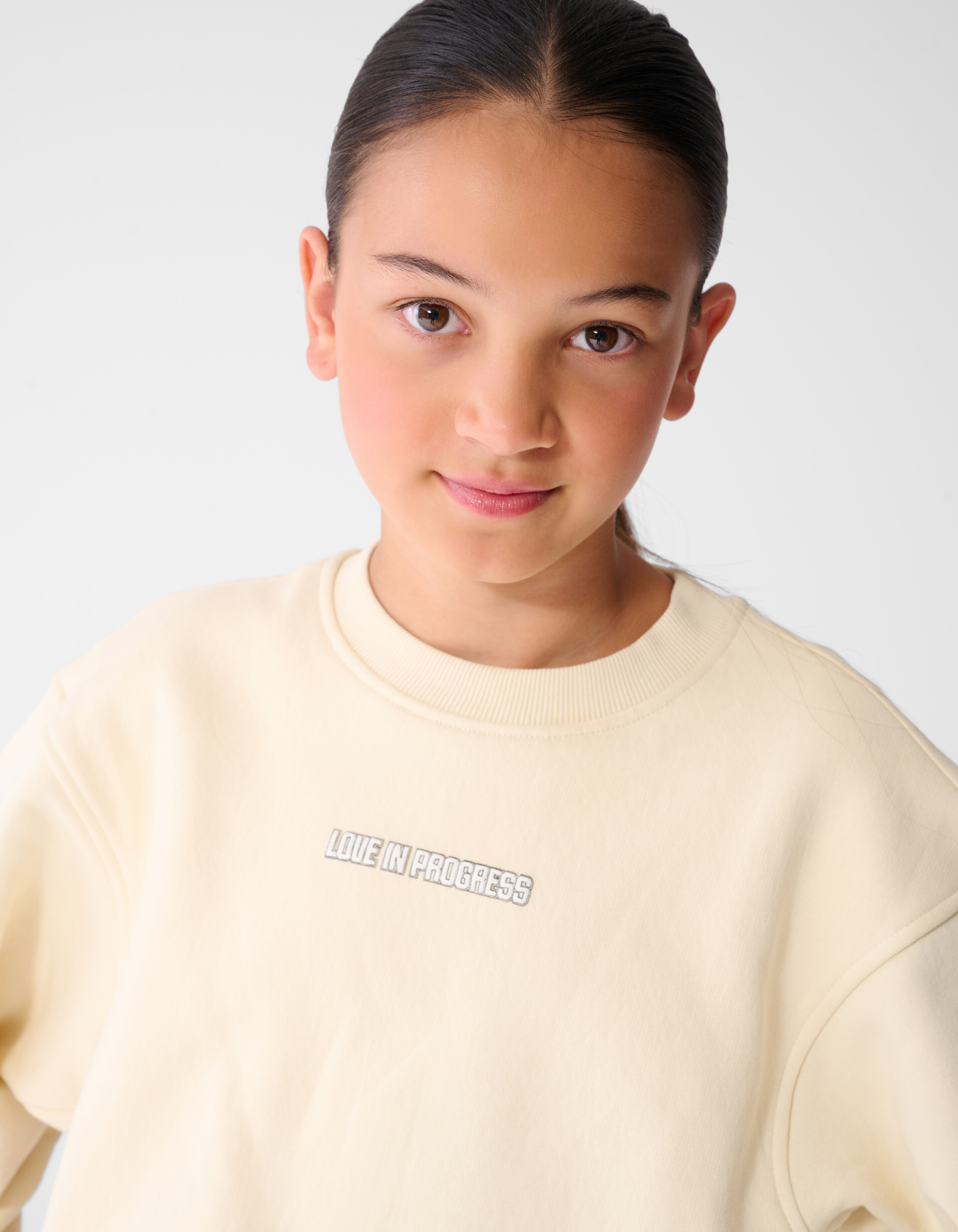 Twenty-Eight Artwork Sweater Gebroken Wit SHOEBY GIRLS