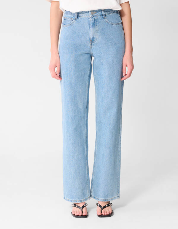 Wide Leg Fit Jeans Mediumstone SHOEBY WOMEN