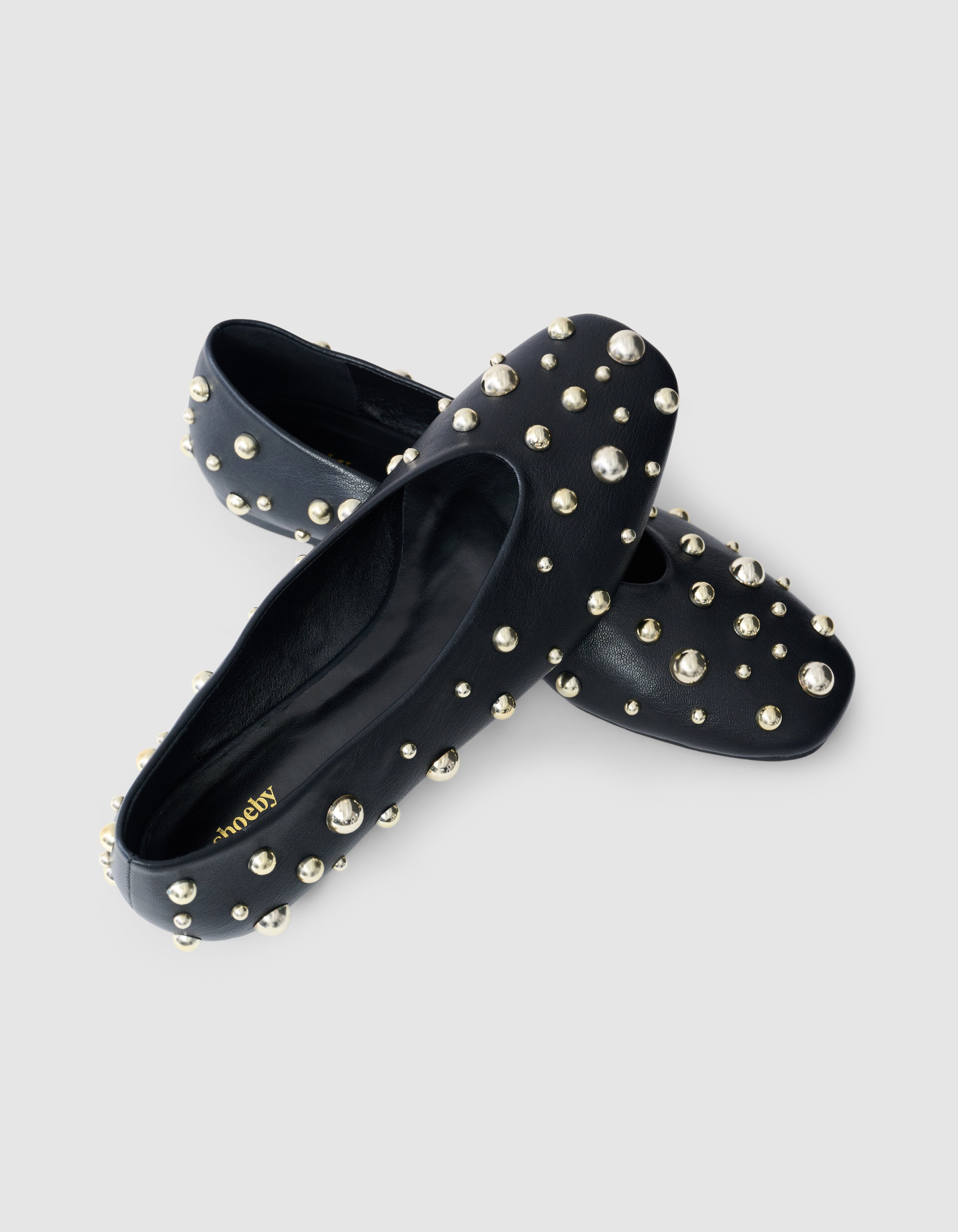 Studs Ballerina's Zwart SHOEBY SHOES