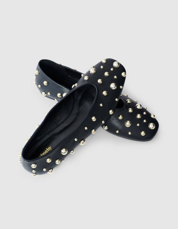 Studs Ballerina's Zwart SHOEBY SHOES
