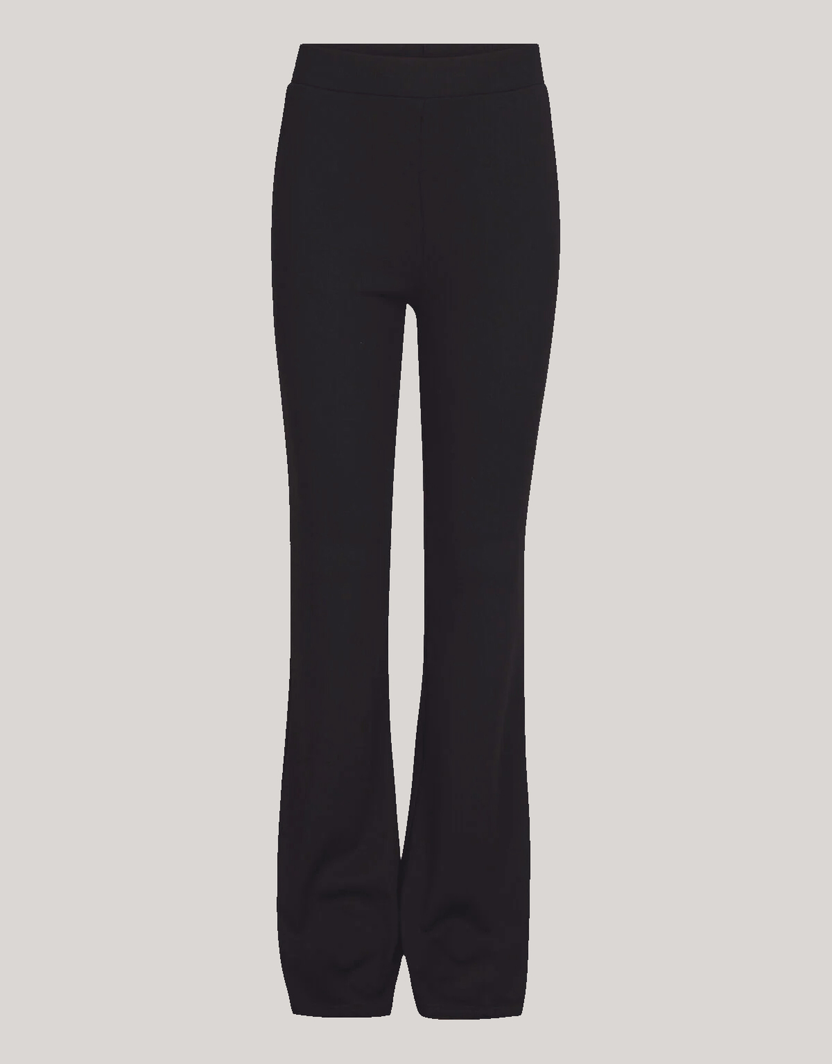 Rib Flared Legging Zwart SHOEBY GIRLS
