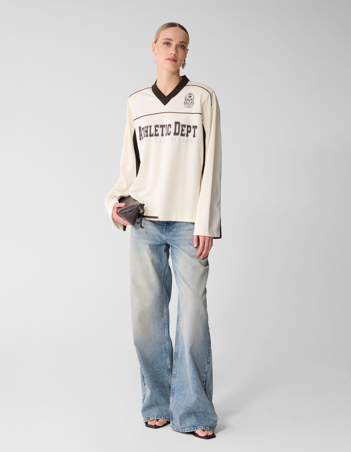 Mid Waist Wide Leg Fit Jeans Blauw SHOEBY WOMEN