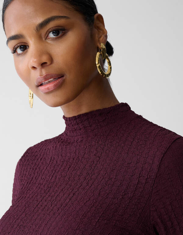 Structuur Top Donkerrood SHOEBY WOMEN