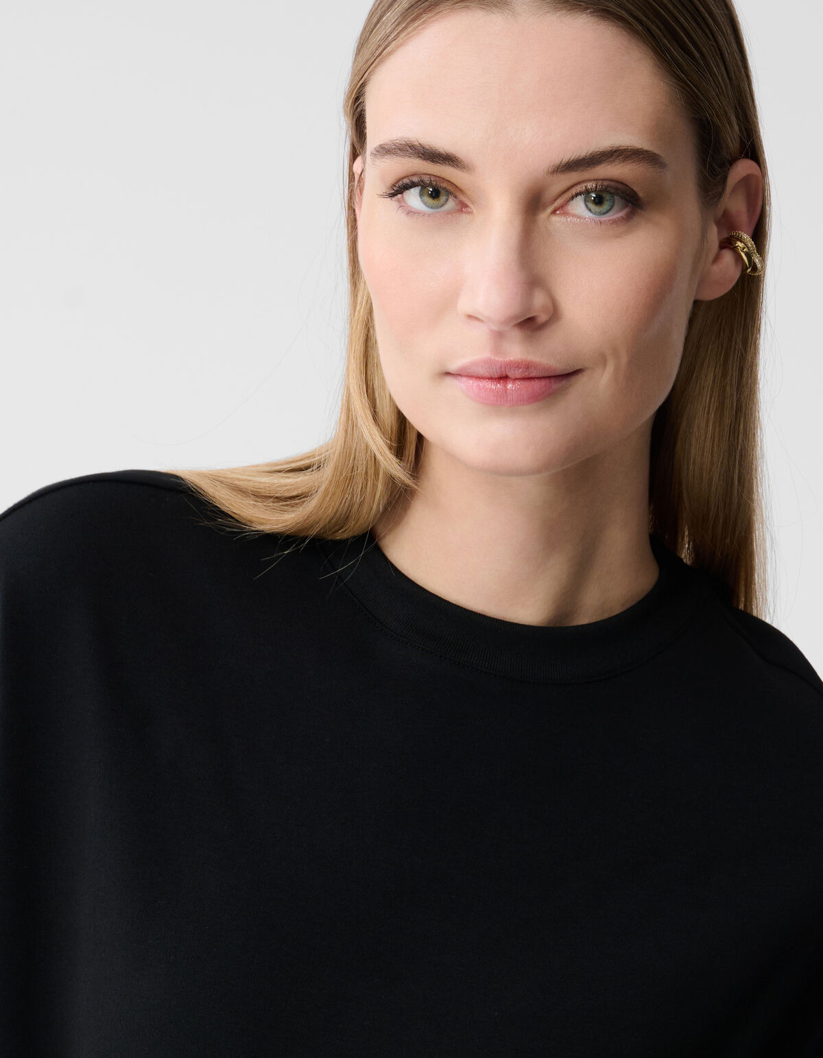 Oversized Basis T-shirt Zwart SHOEBY WOMEN