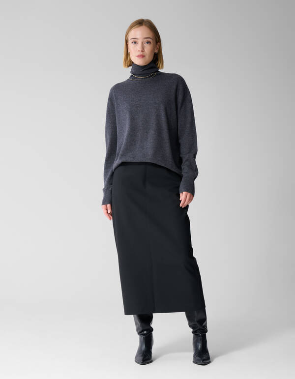 Pencil Maxi Rok Zwart By Lonneke SHOEBY WOMEN
