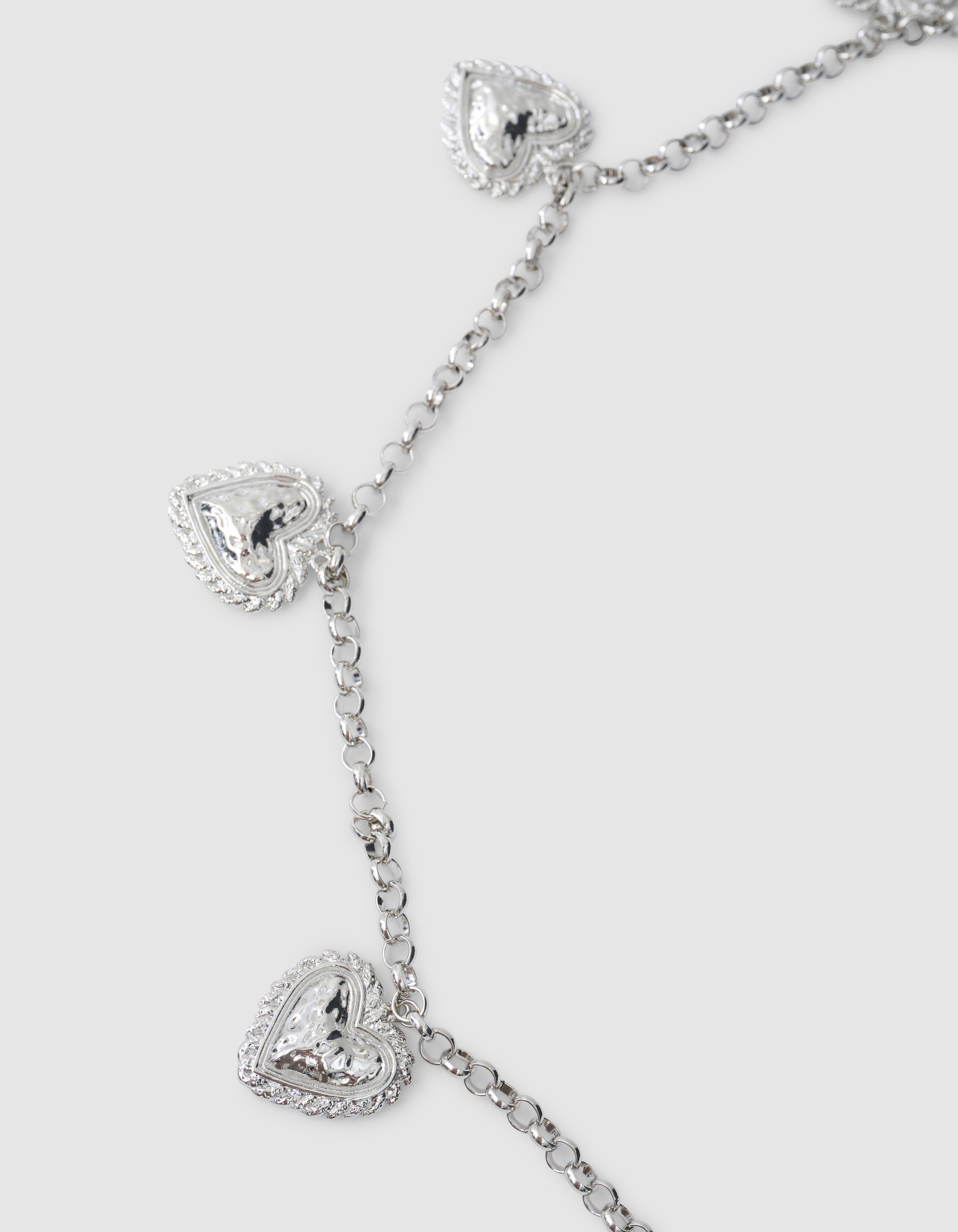 Vintage Heart Chain Riem Zilver SHOEBY ACCESSOIRES