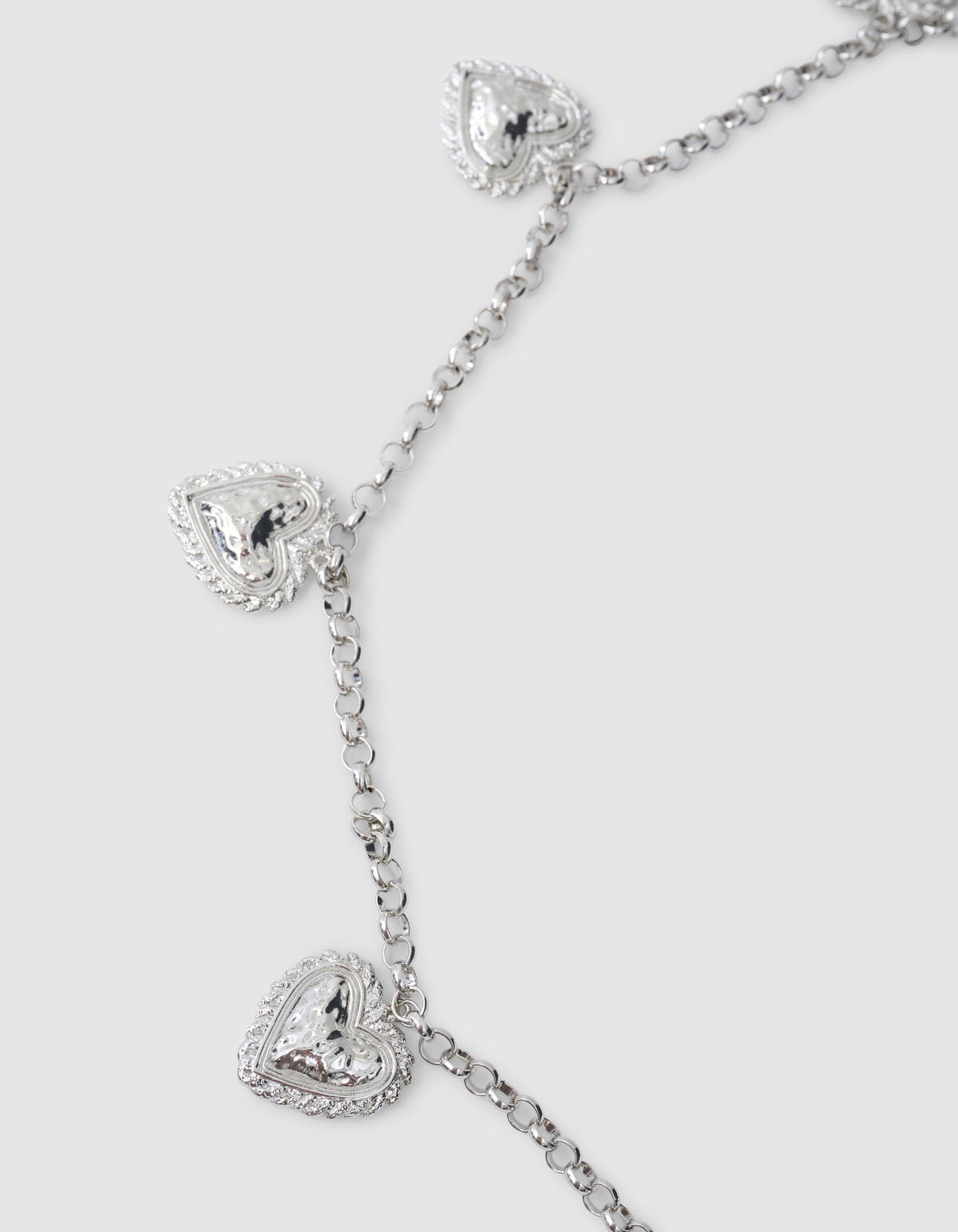 Vintage Heart Chain Riem Zilver SHOEBY ACCESSOIRES