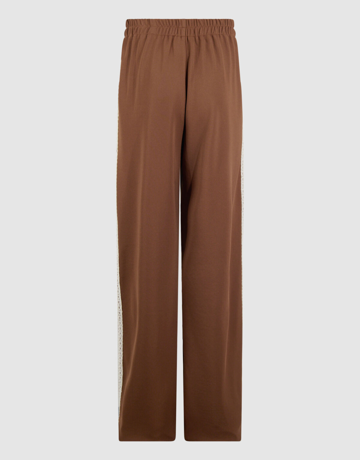 Sporty Wide Leg Fit Broek Bruin SHOEBY GIRLS