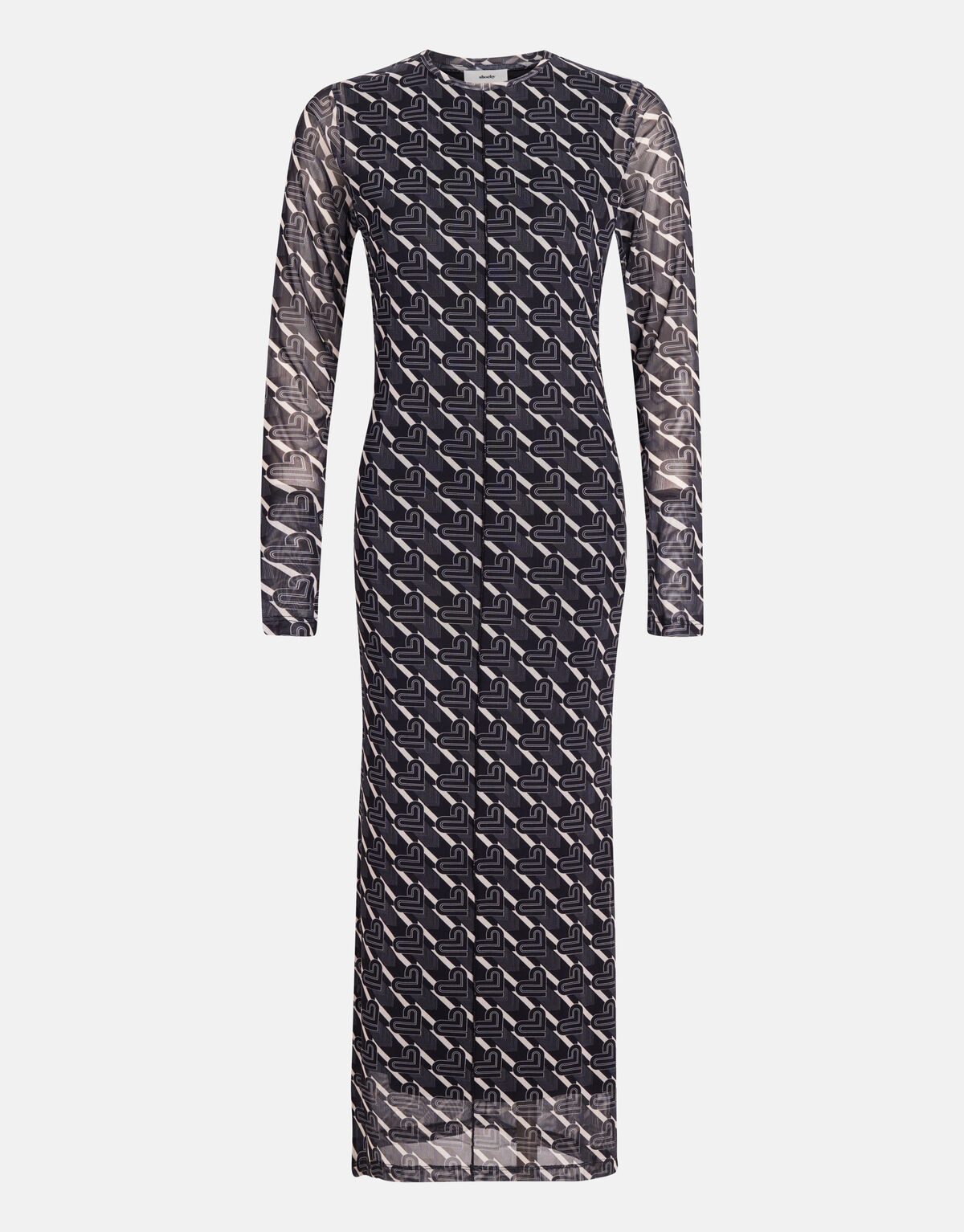Mesh Jurk Zwart/Wit SHOEBY WOMEN
