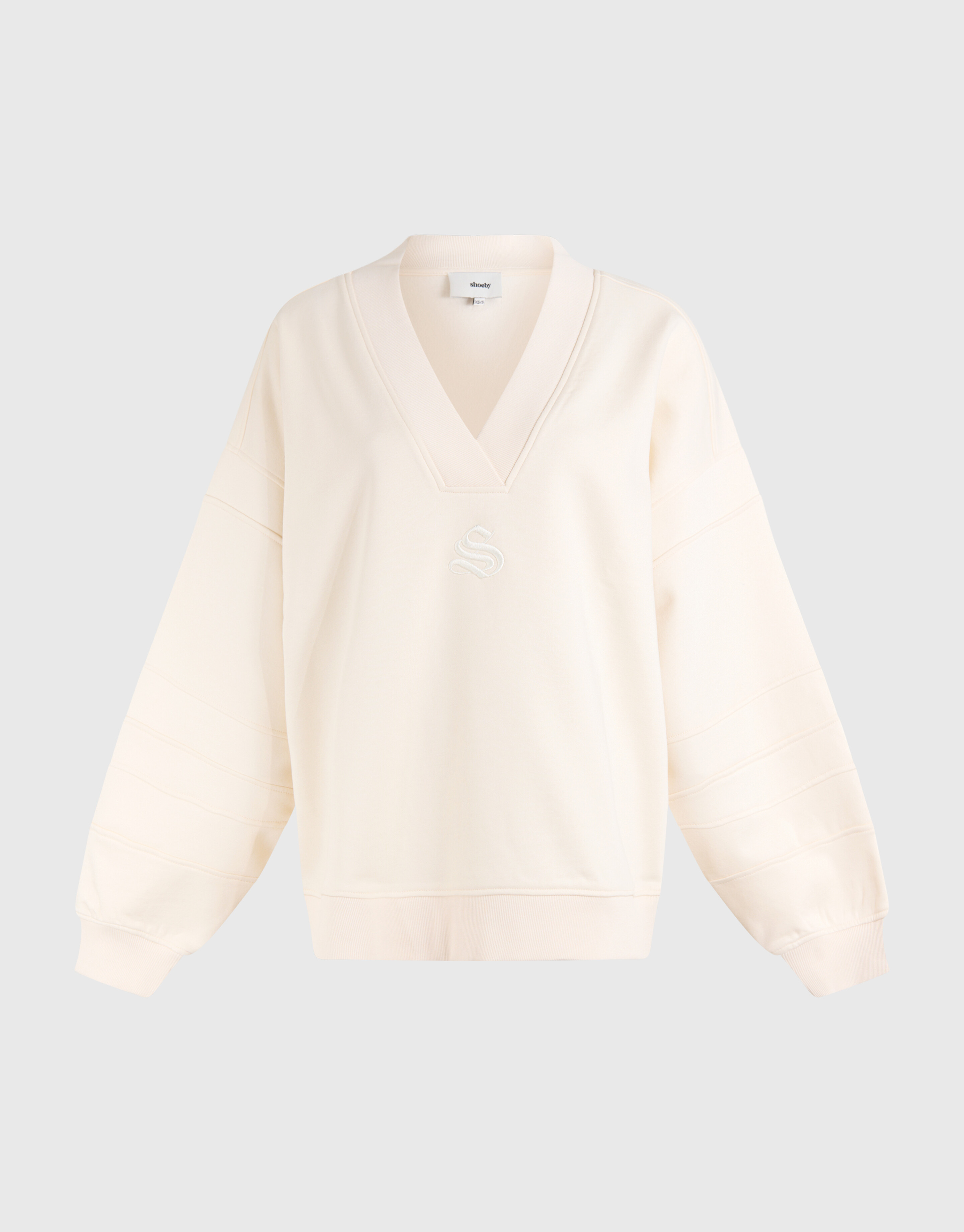 Varsity Logo Sweater Gebroken Wit SHOEBY WOMEN
