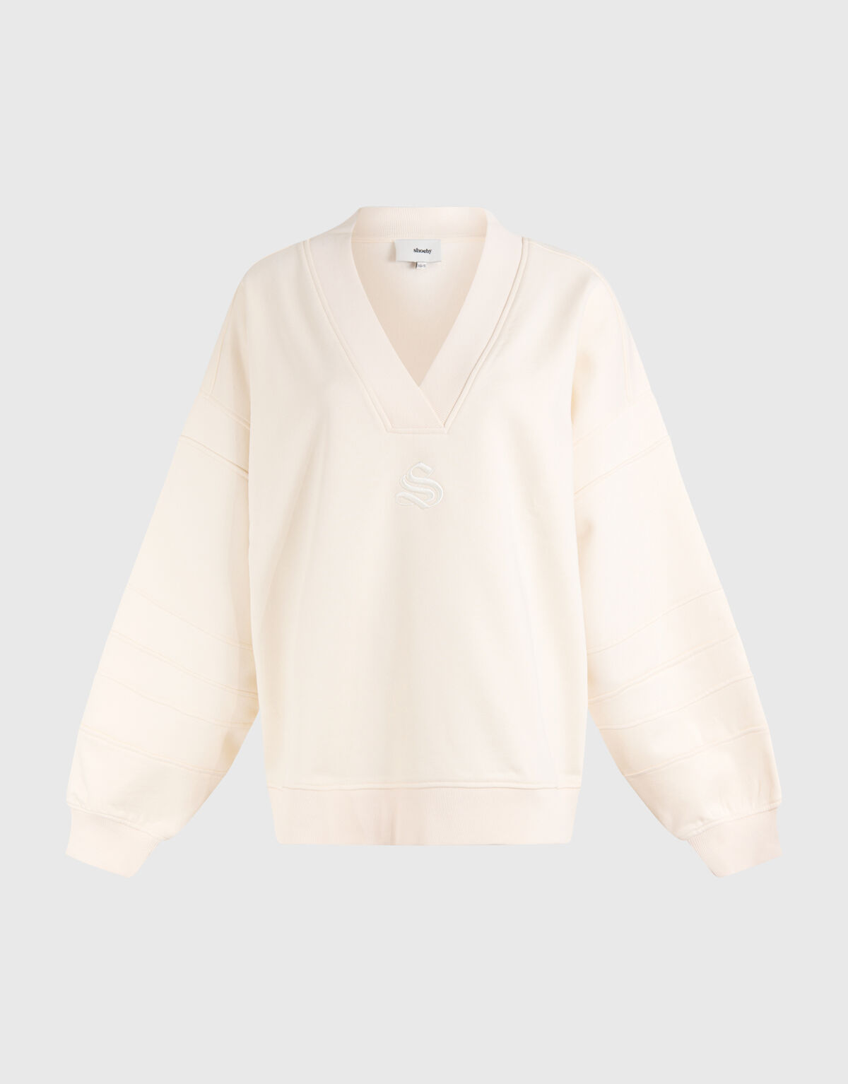 Varsity Logo Sweater Gebroken Wit SHOEBY WOMEN