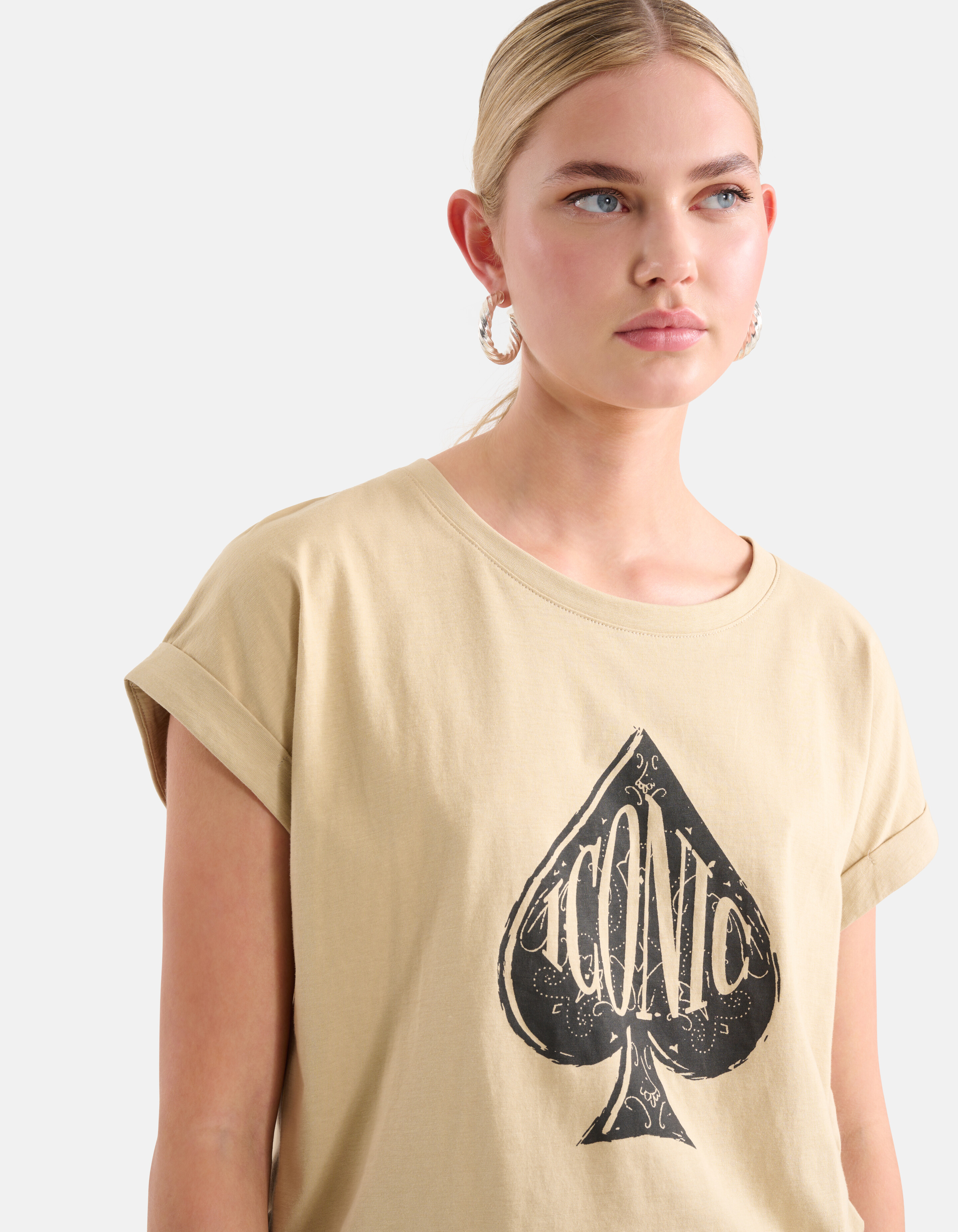 Artwork T-shirt Beige SHOEBY WOMEN