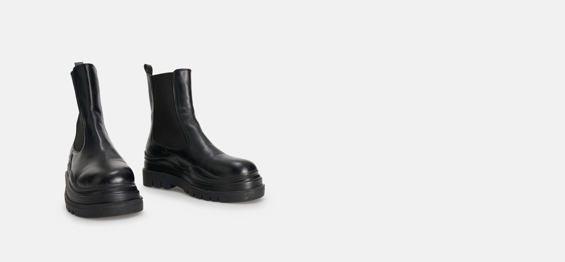 Golvende Chelsea Laarzen Zwart SHOEBY SHOES