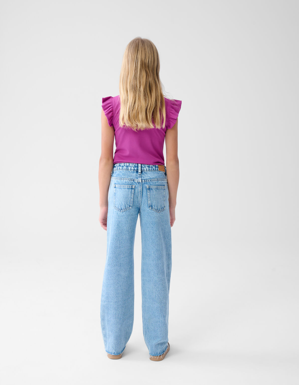 Strass Star/Heart Straight Fit Jeans Blauw SHOEBY GIRLS