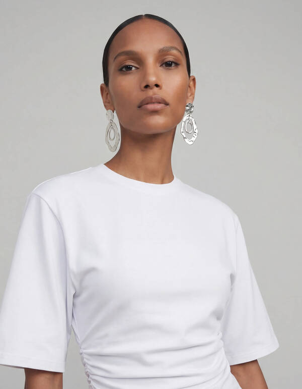 Hammerd Oval Oorbellen Zilver SHOEBY ACCESSOIRES