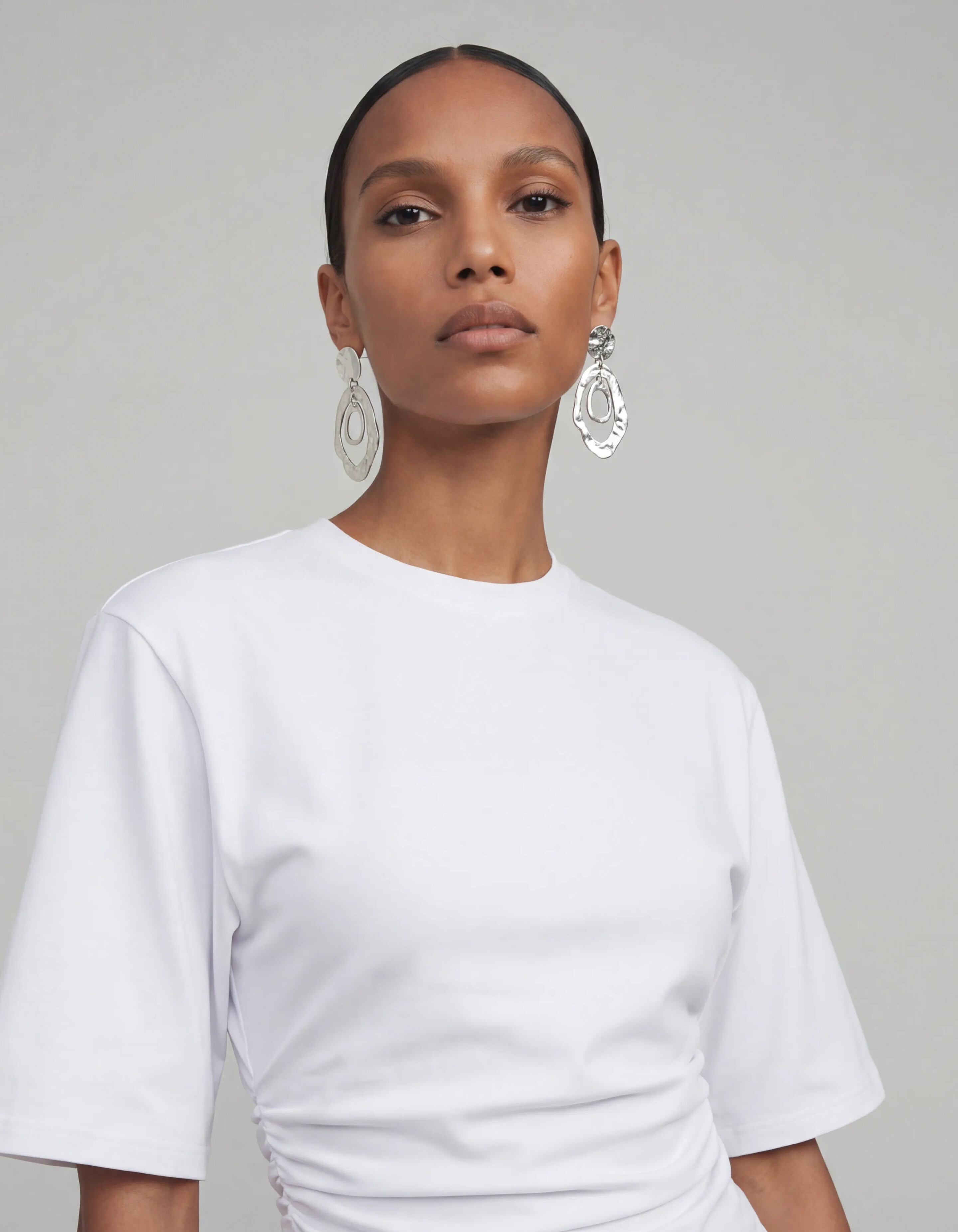 Hammerd Oval Oorbellen Zilver SHOEBY ACCESSOIRES