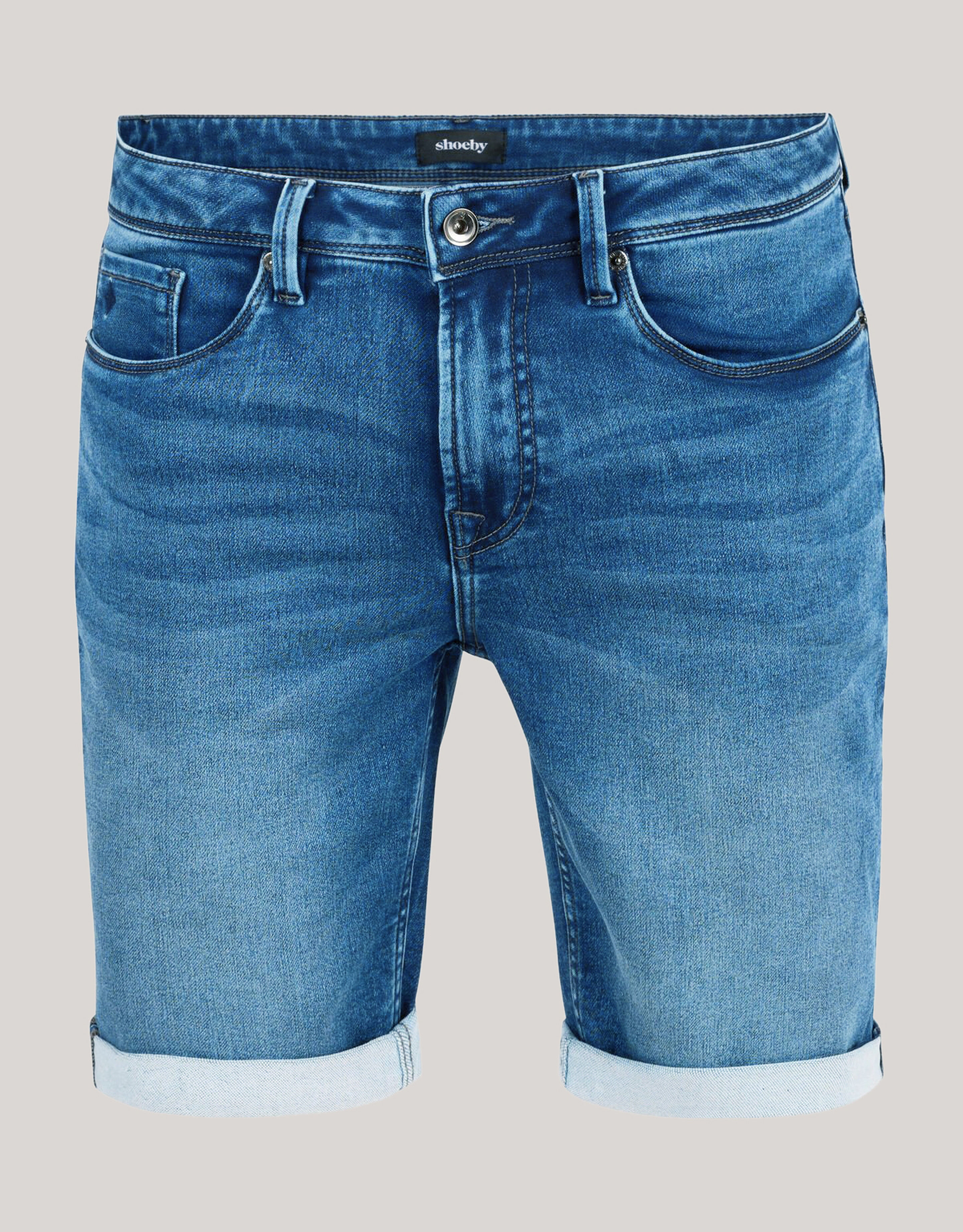 Jog Denim Short Donkerblauw SHOEBY MEN