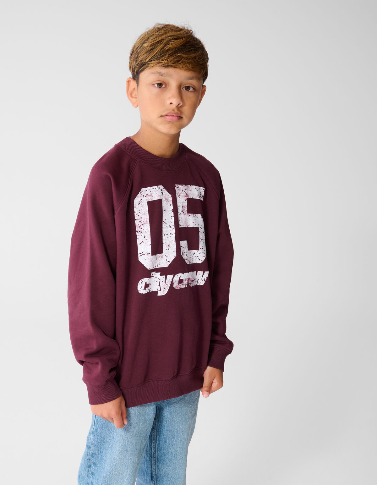 City Crew Sweater Donkerrood SHOEBY BOYS