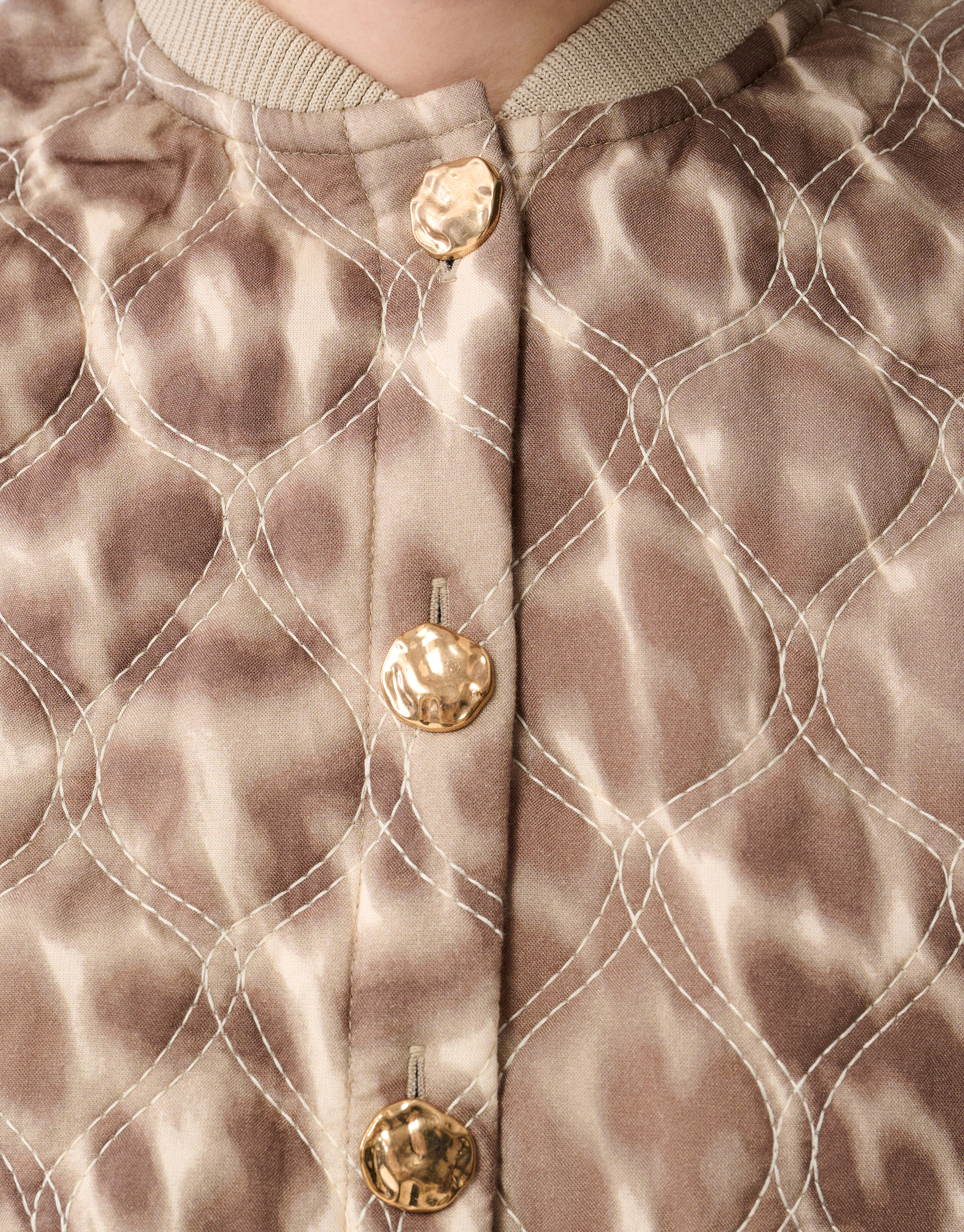 Short Sleeve Leopard Bomber Jack Lichtbruin SHOEBY WOMEN