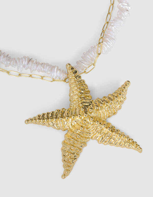 Seastar Ketting Gebroken Wit SHOEBY ACCESSOIRES