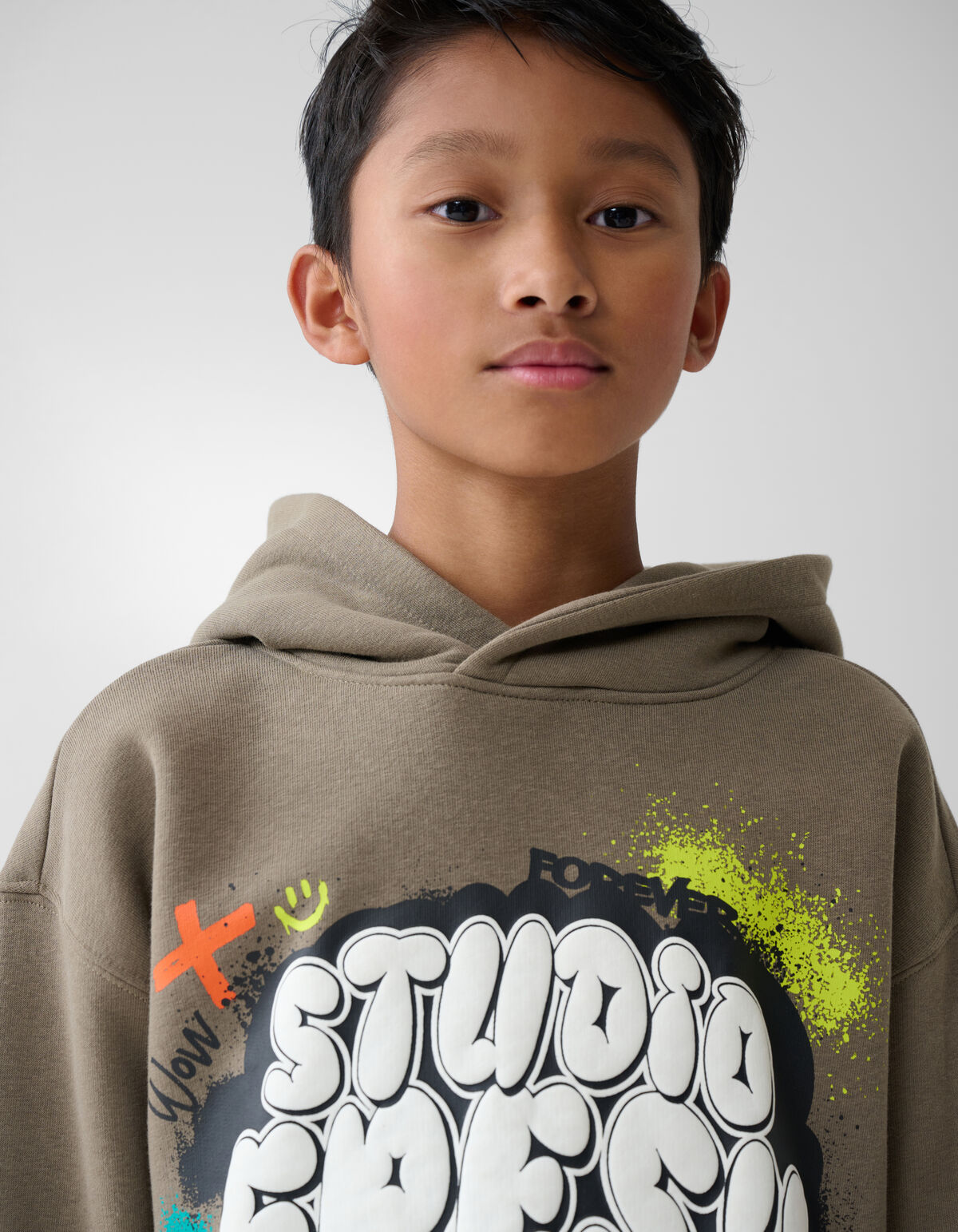 Artwork Hoodie Groen SHOEBY BOYS
