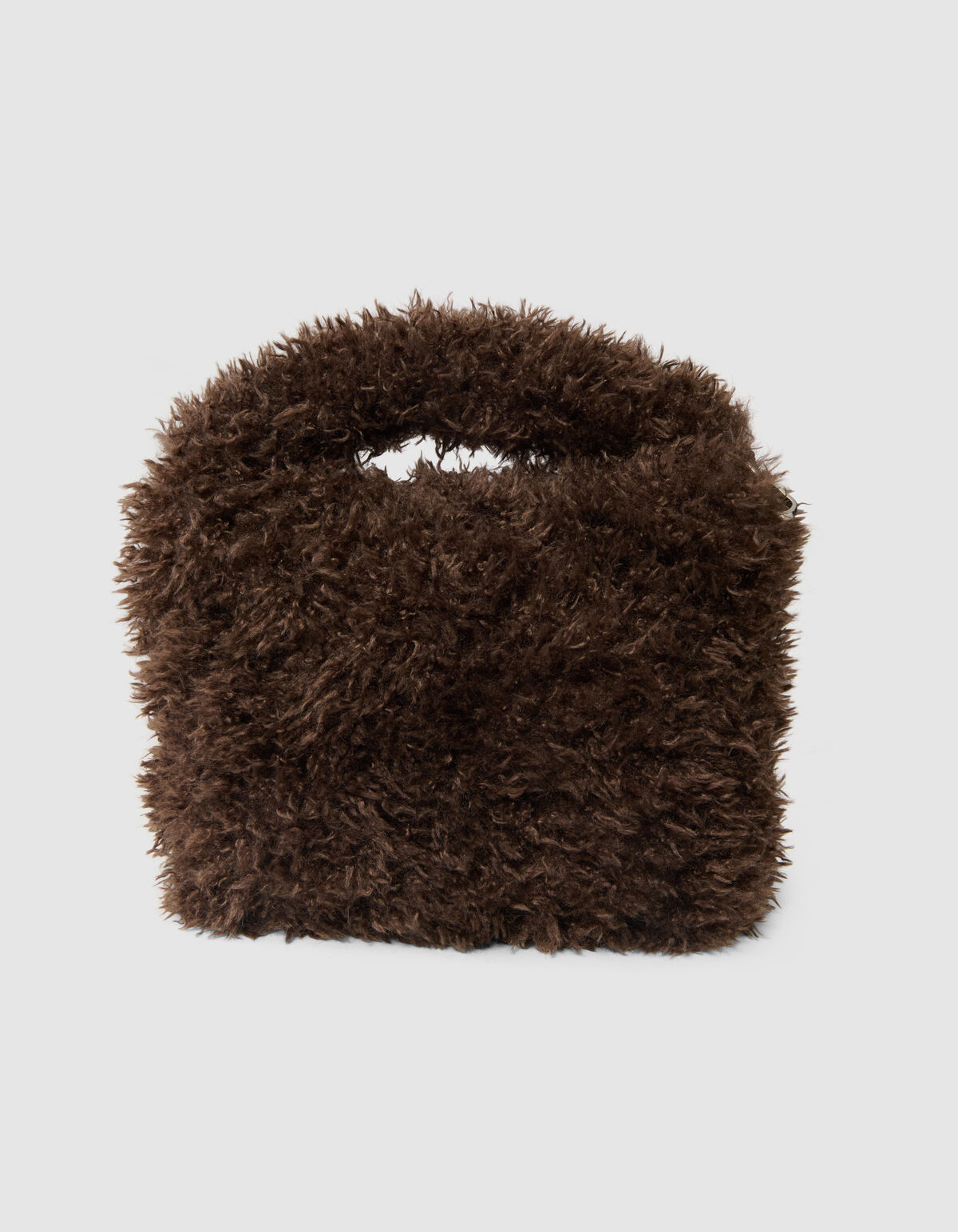Fluffy Fur Tas Donkerbruin SHOEBY ACCESSOIRES