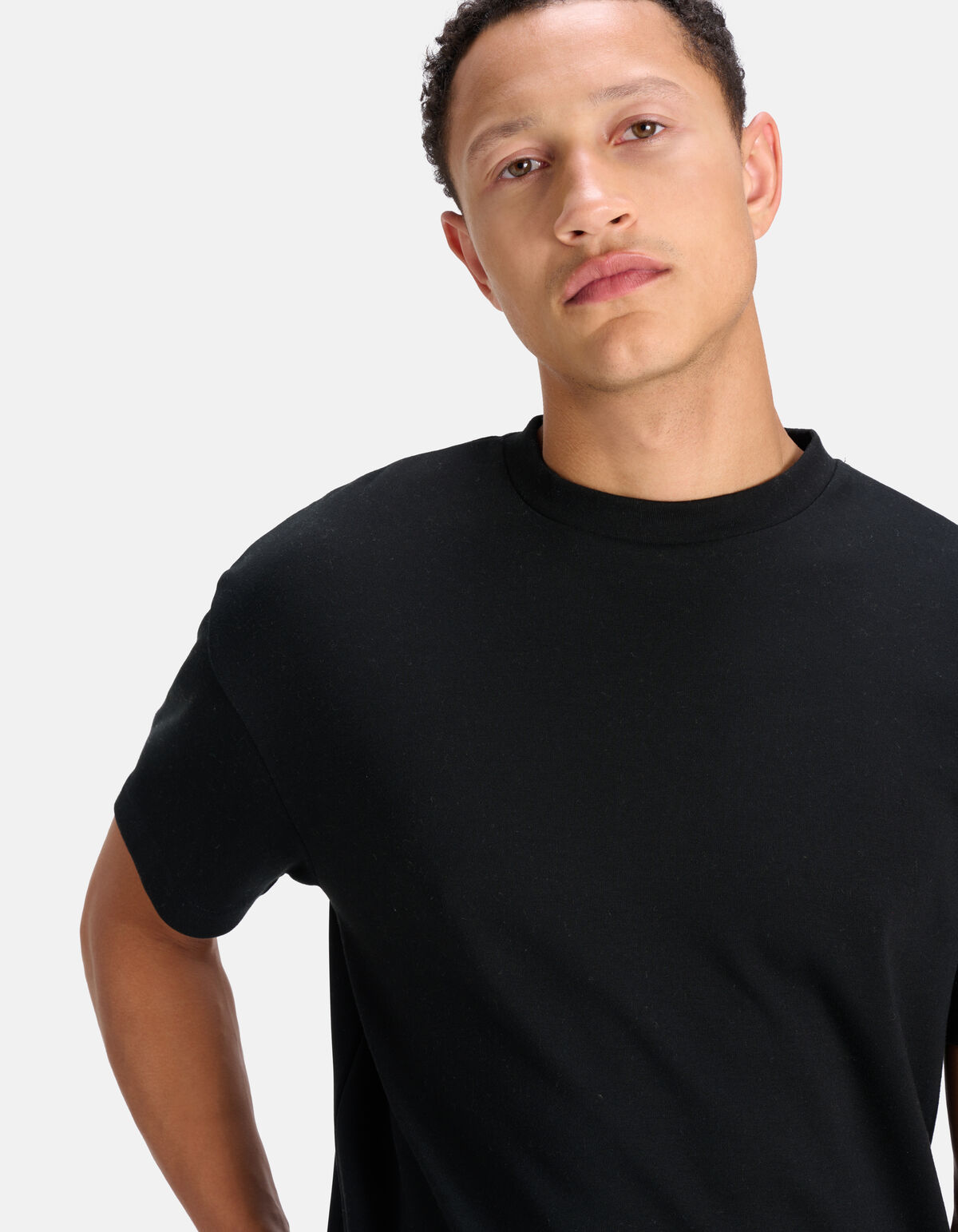 Relaxed Fit T-shirt Zwart SHOEBY MEN