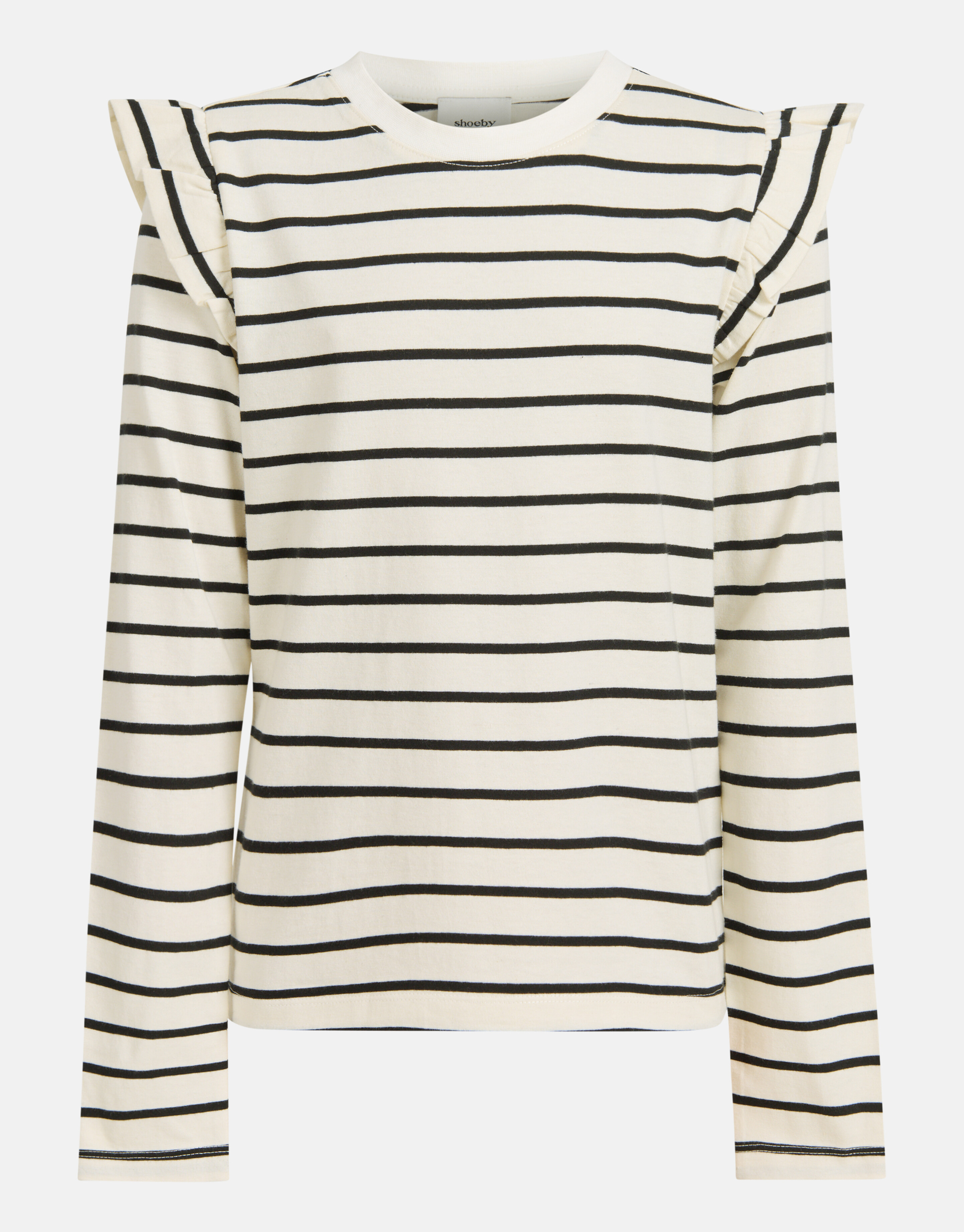 Gestreepte Longsleeve Gebroken Wit SHOEBY GIRLS