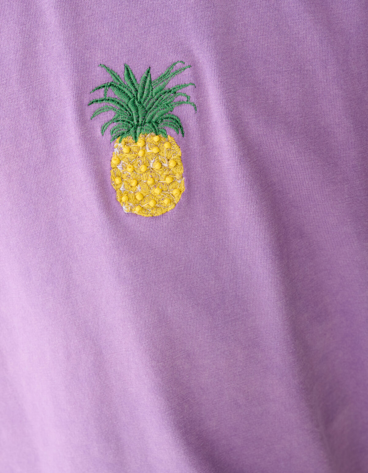 Washed Pineapple Artwork T-shirt Paars SHOEBY GIRLS